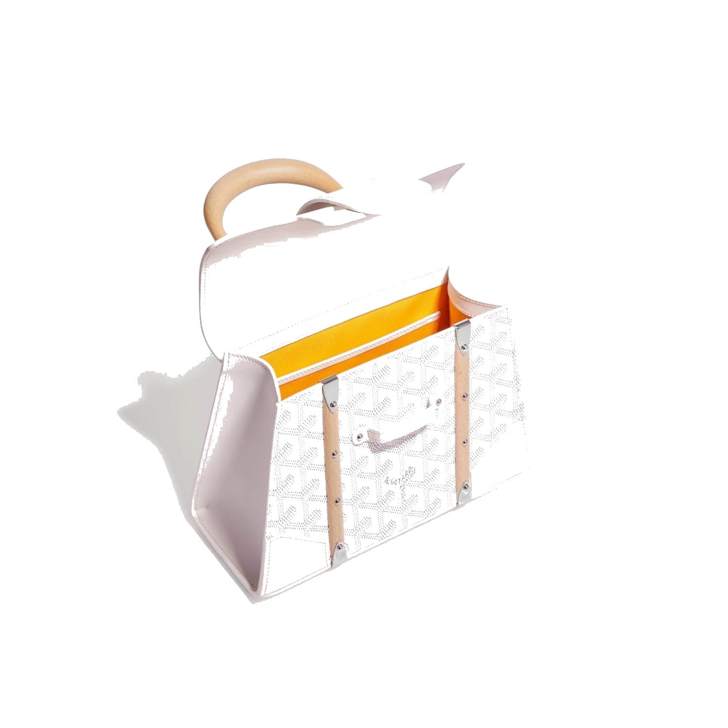 Structured Mini Top-Handle Bag - White - 49