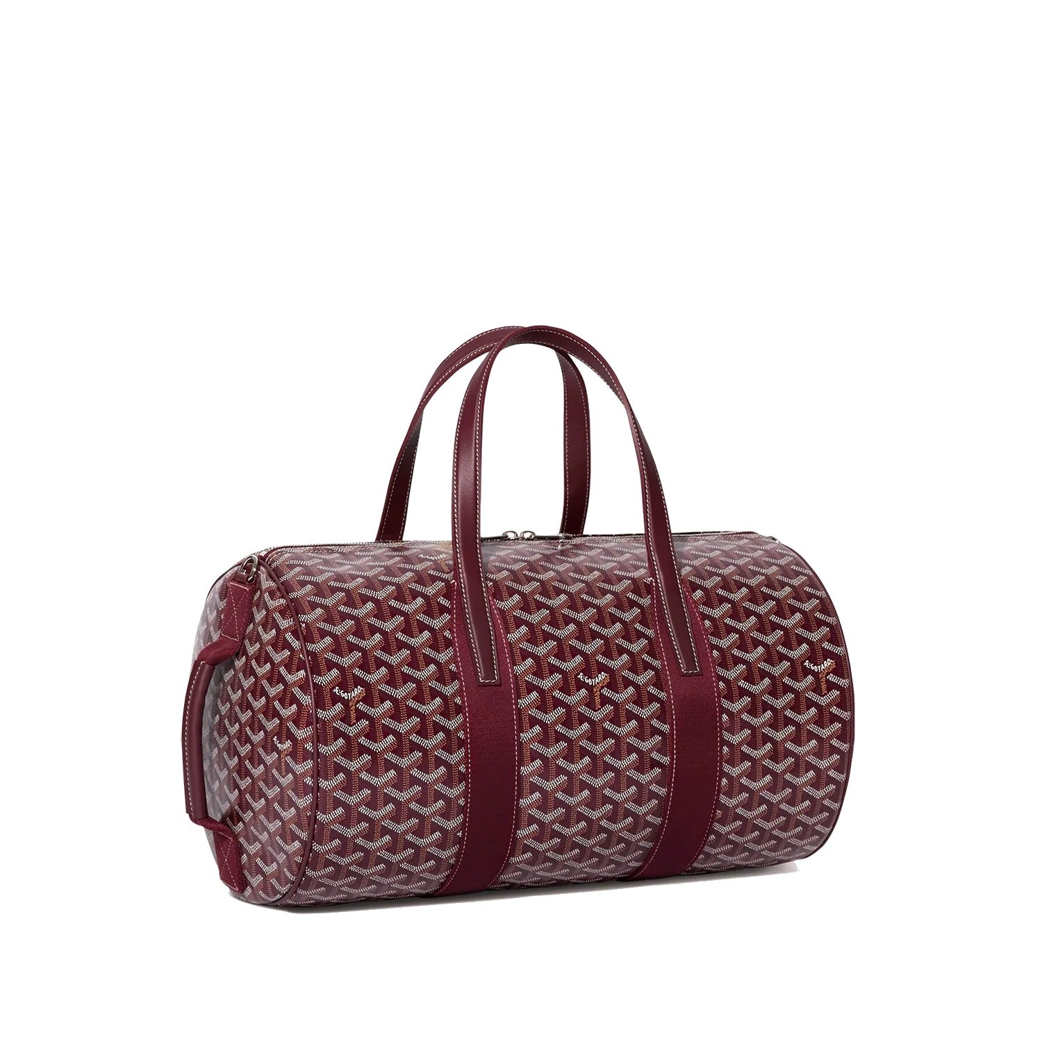 Canvas Sports Duffel Bag - Burgundy