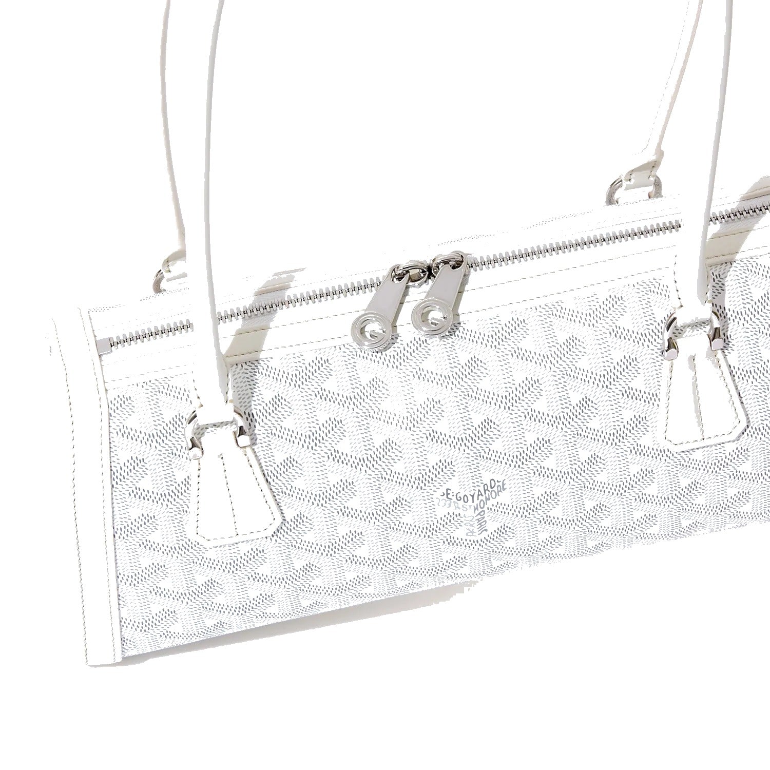 Round Structured Top-Handle Bag - White - 48