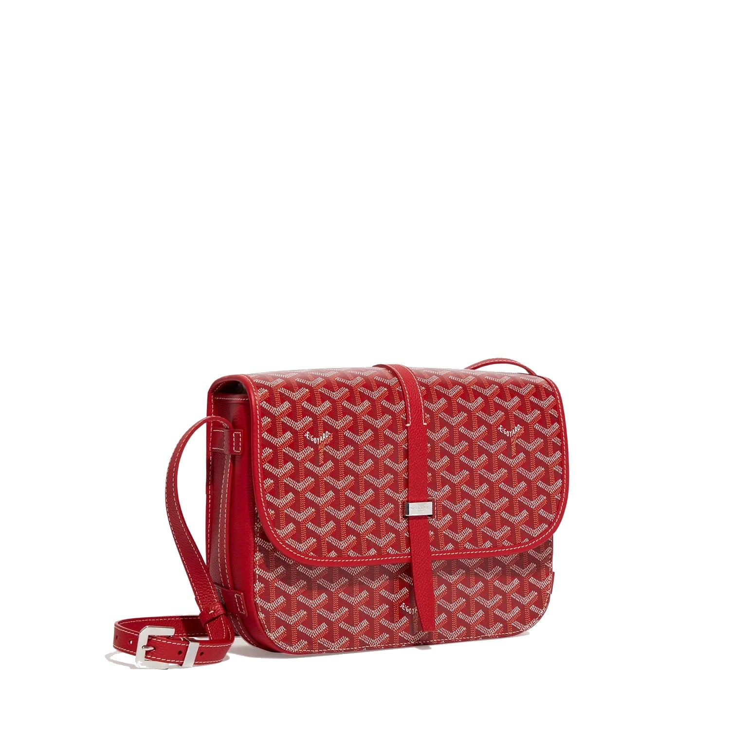 Canvas Crossbody Messenger - Medium - Red