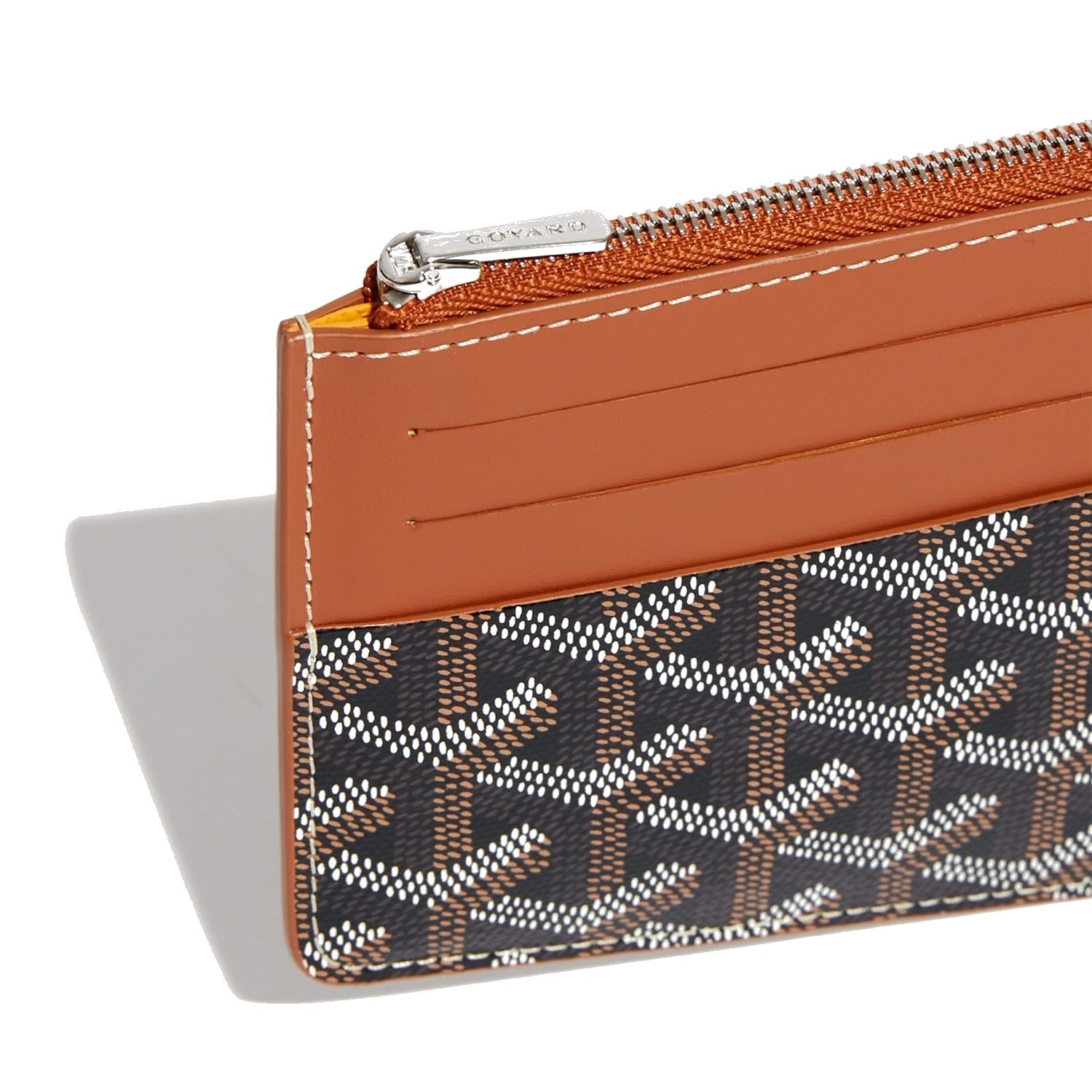 Zip-Around Wallet Insert - Black & Tan - 8