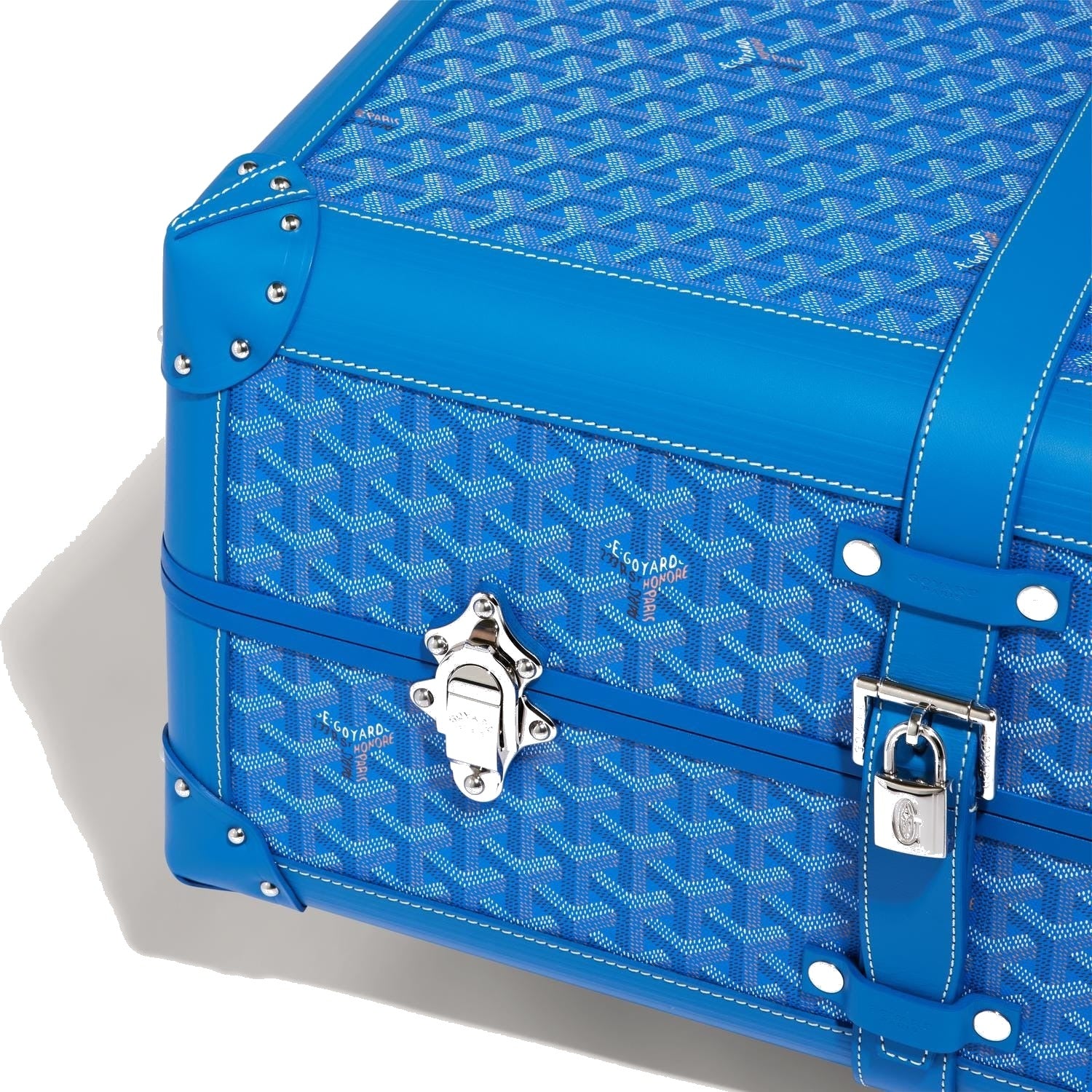 Canvas Rolling Trolley Suitcase - Cabin - Sky Blue - 40