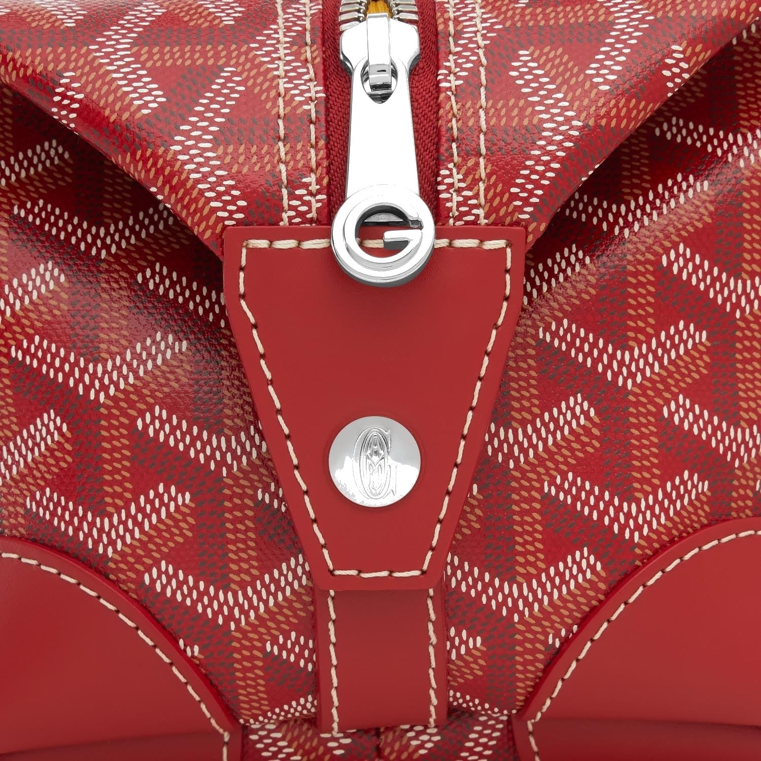 Canvas Bowling Toiletry Bag - Red - 12