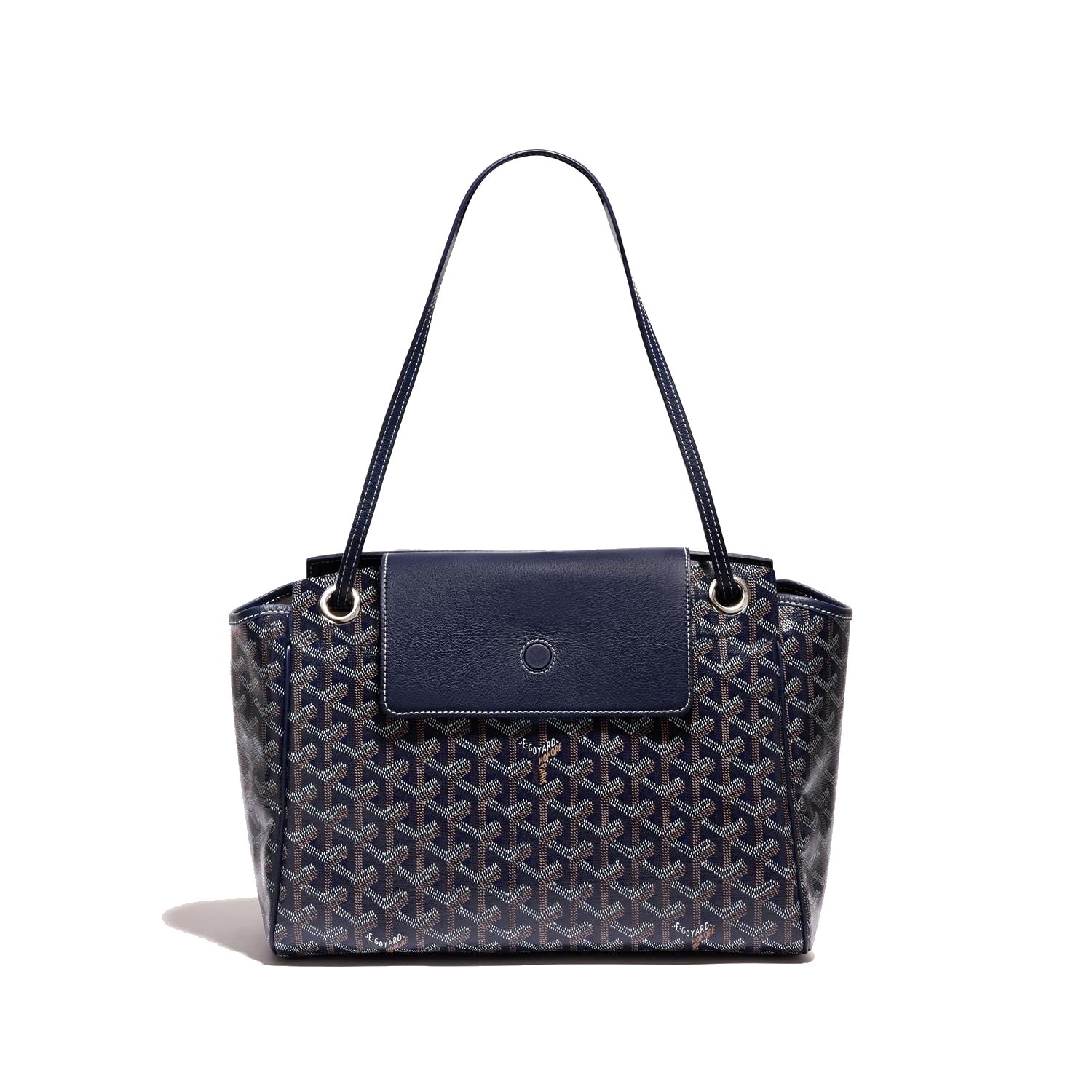 Soft Drawstring Bucket Bag - Navy Blue - 82