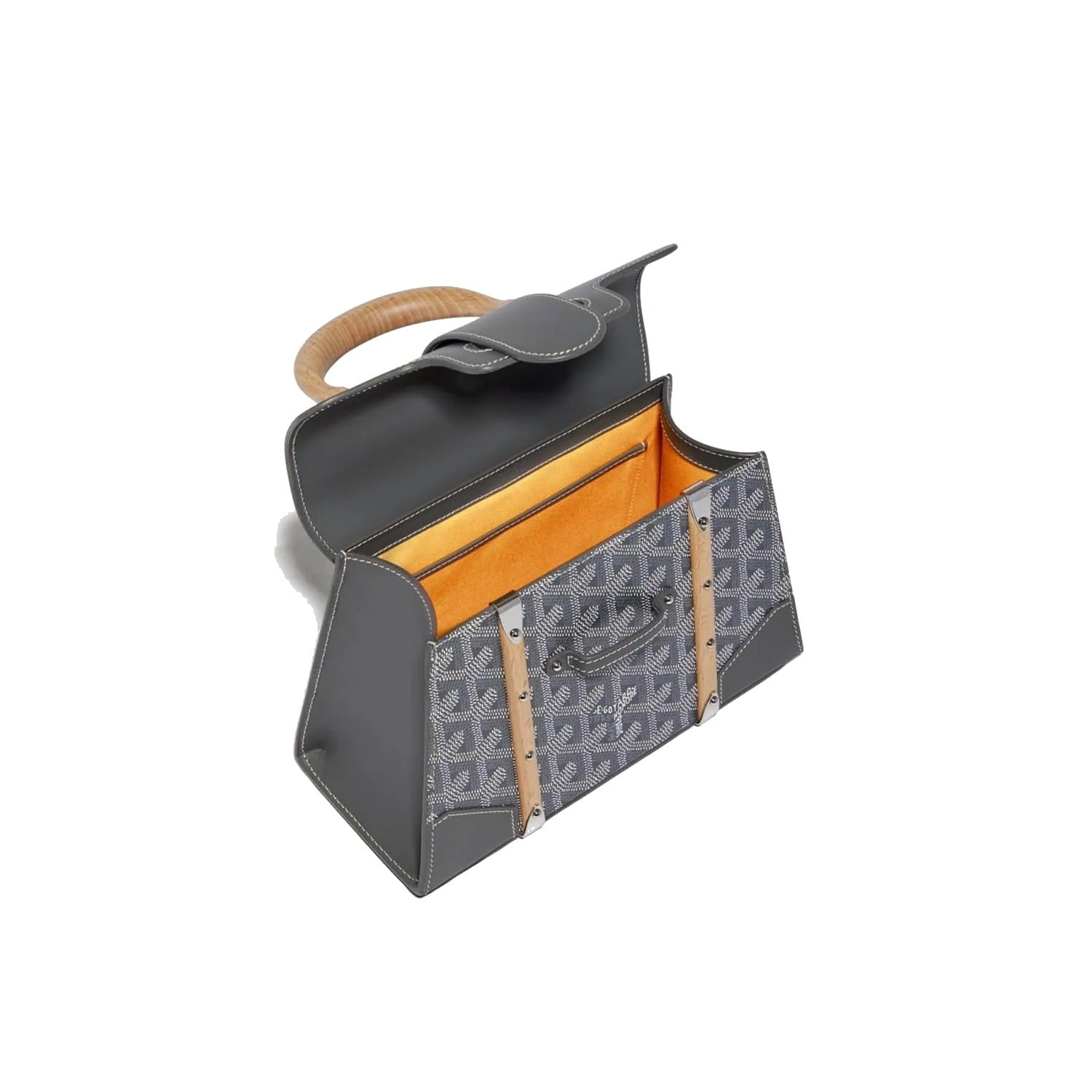 Structured Mini Top-Handle Bag - Grey - 54