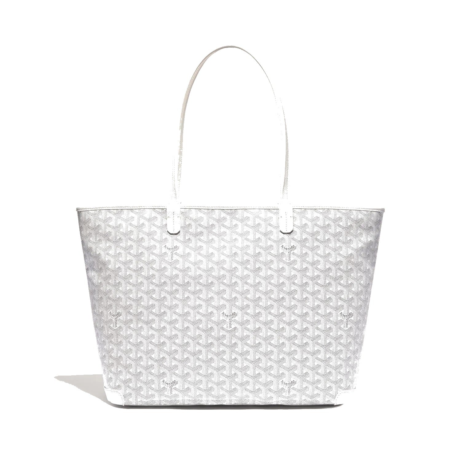 Zippered Canvas Tote - Medium - White - 38