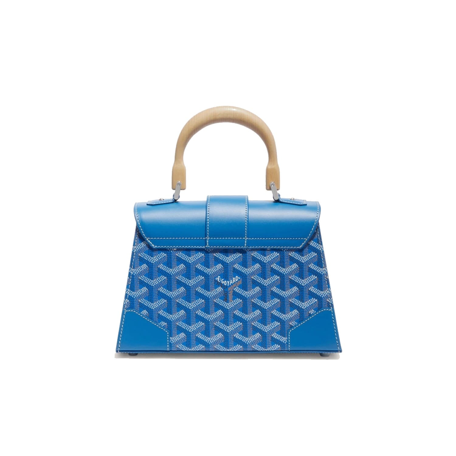 Structured Mini Top-Handle Bag - Sky Blue - 33