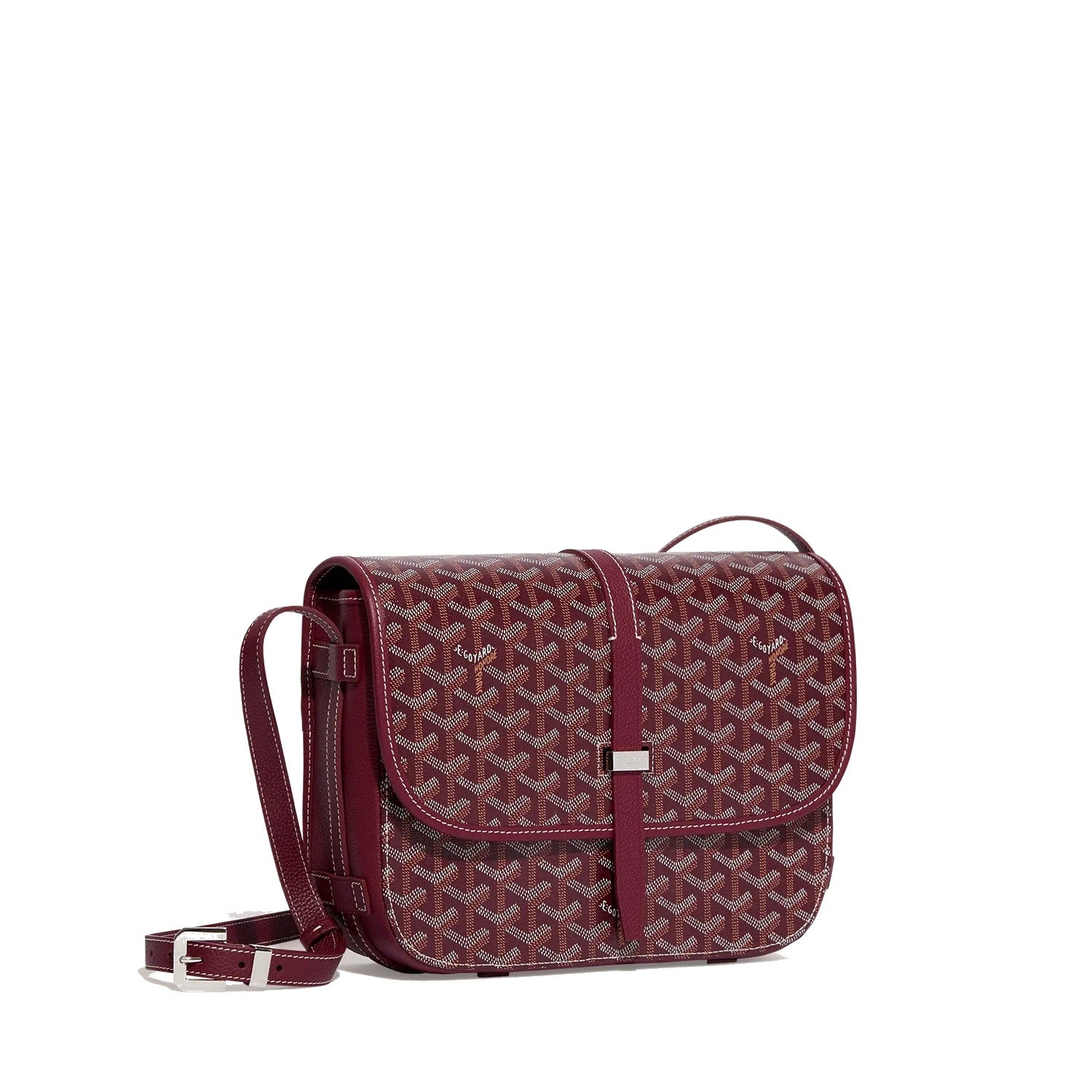 Canvas Crossbody Messenger - Medium - Burgundy