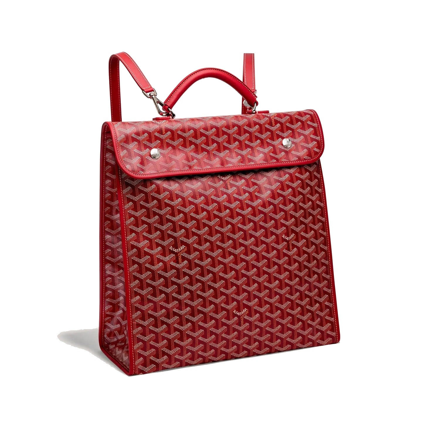 Travel Canvas Backpack - Red