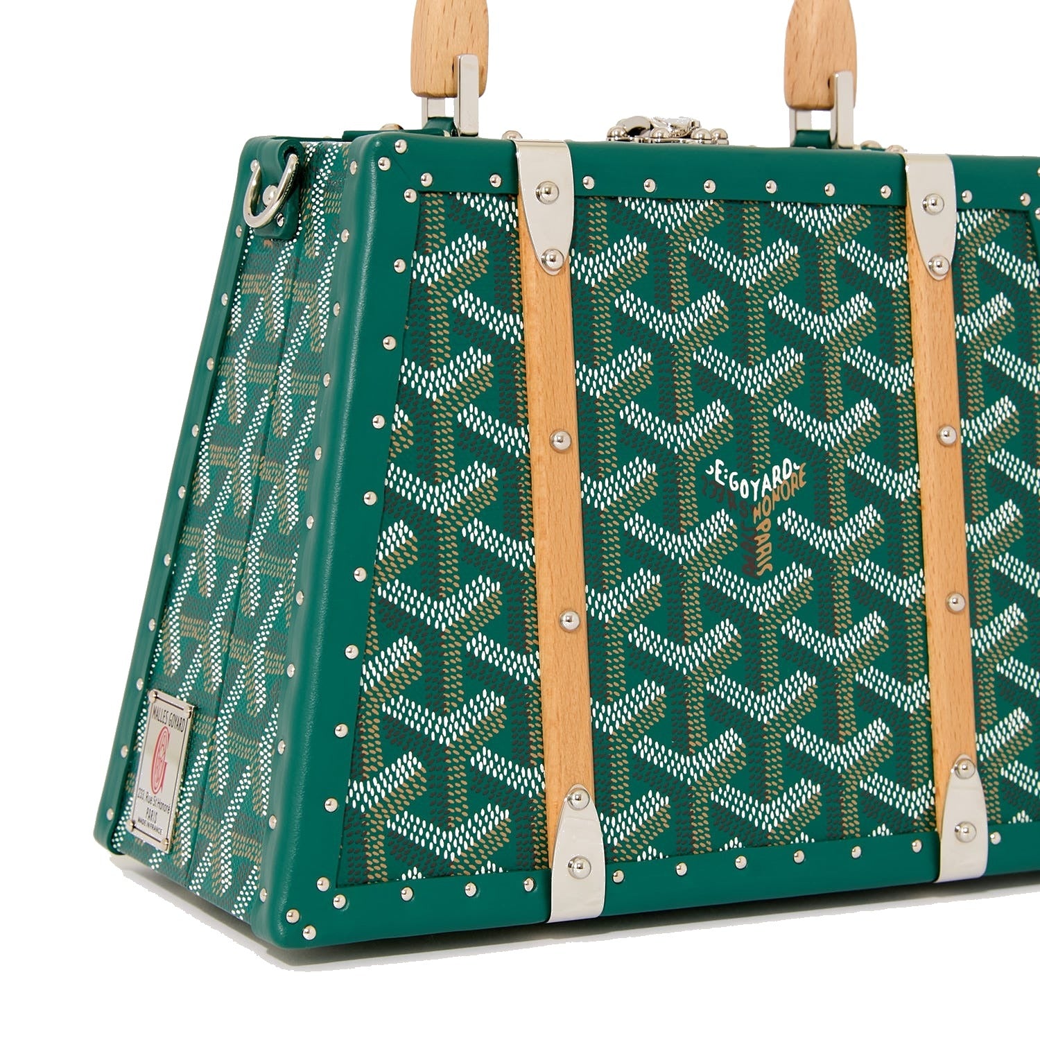 Mini Structured Trunk Crossbody - Green - 13