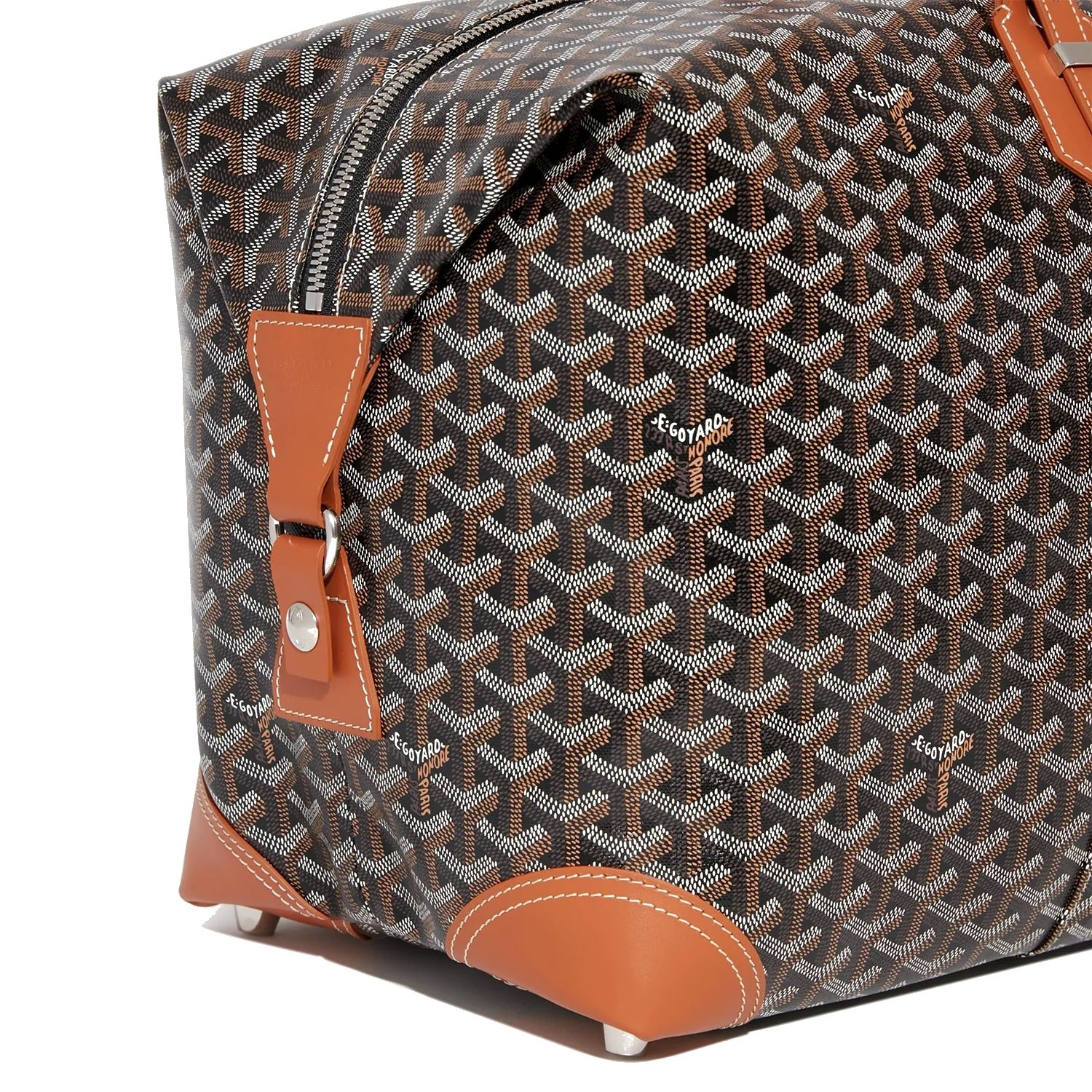 Canvas Bowling Travel Bag - 55cm - Black & Tan - 9