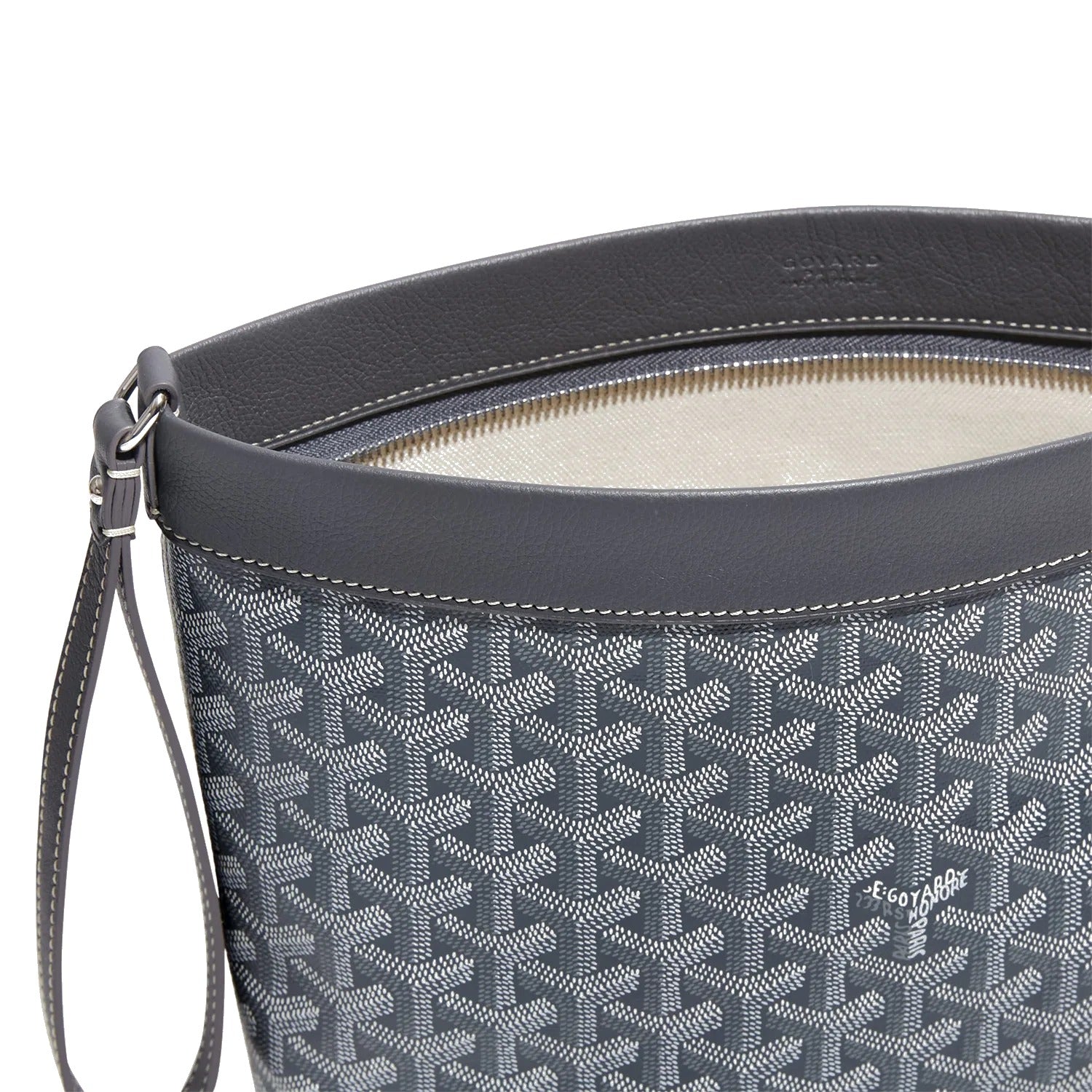 Compact Leather Everyday Pouch - Grey - 44