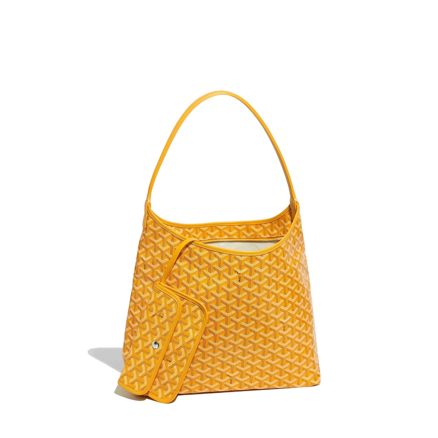 Slouchy Hobo Shoulder Bag - Yellow - 27