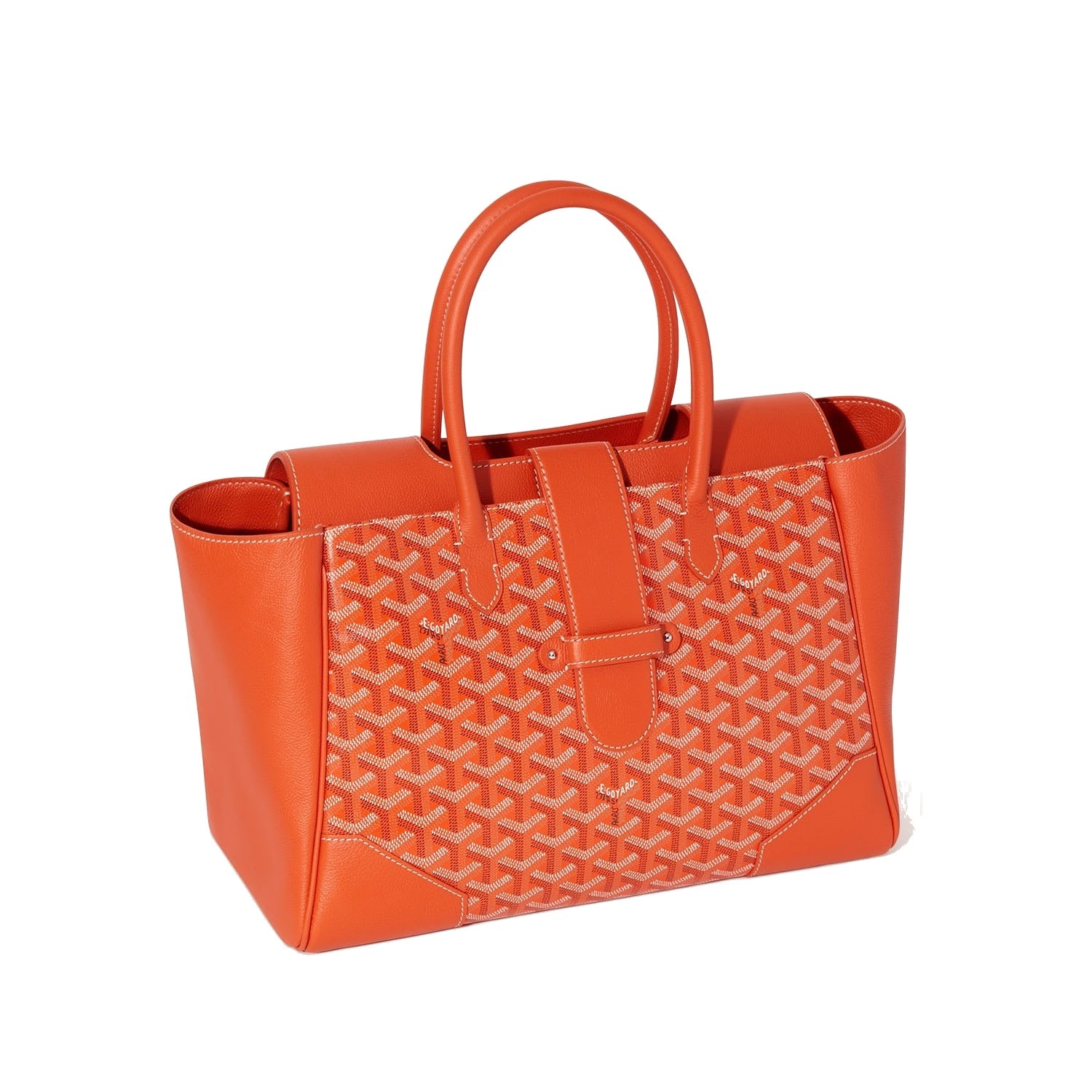 Structured Convertible Tote Bag - Orange - 28