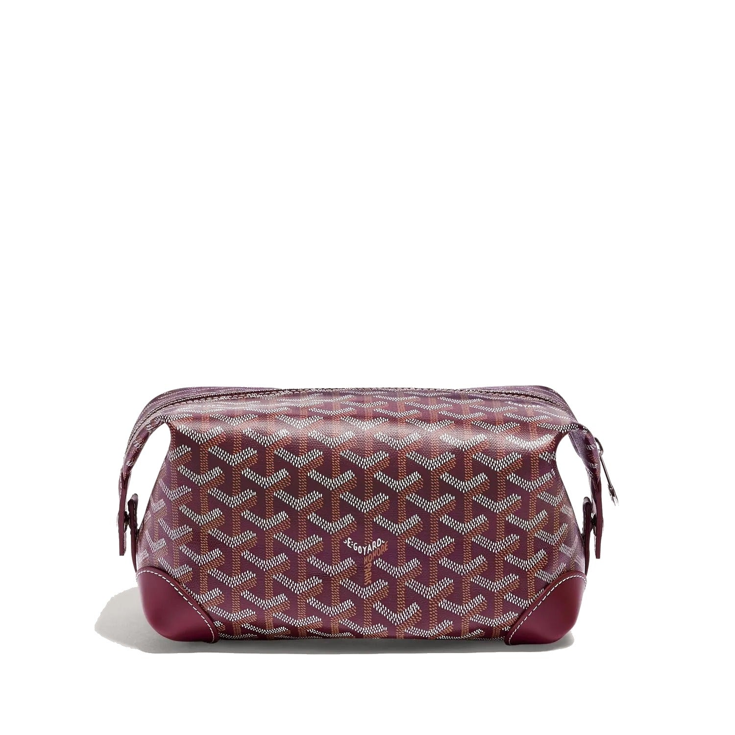 Canvas Bowling Toiletry Bag - Burgundy - 34