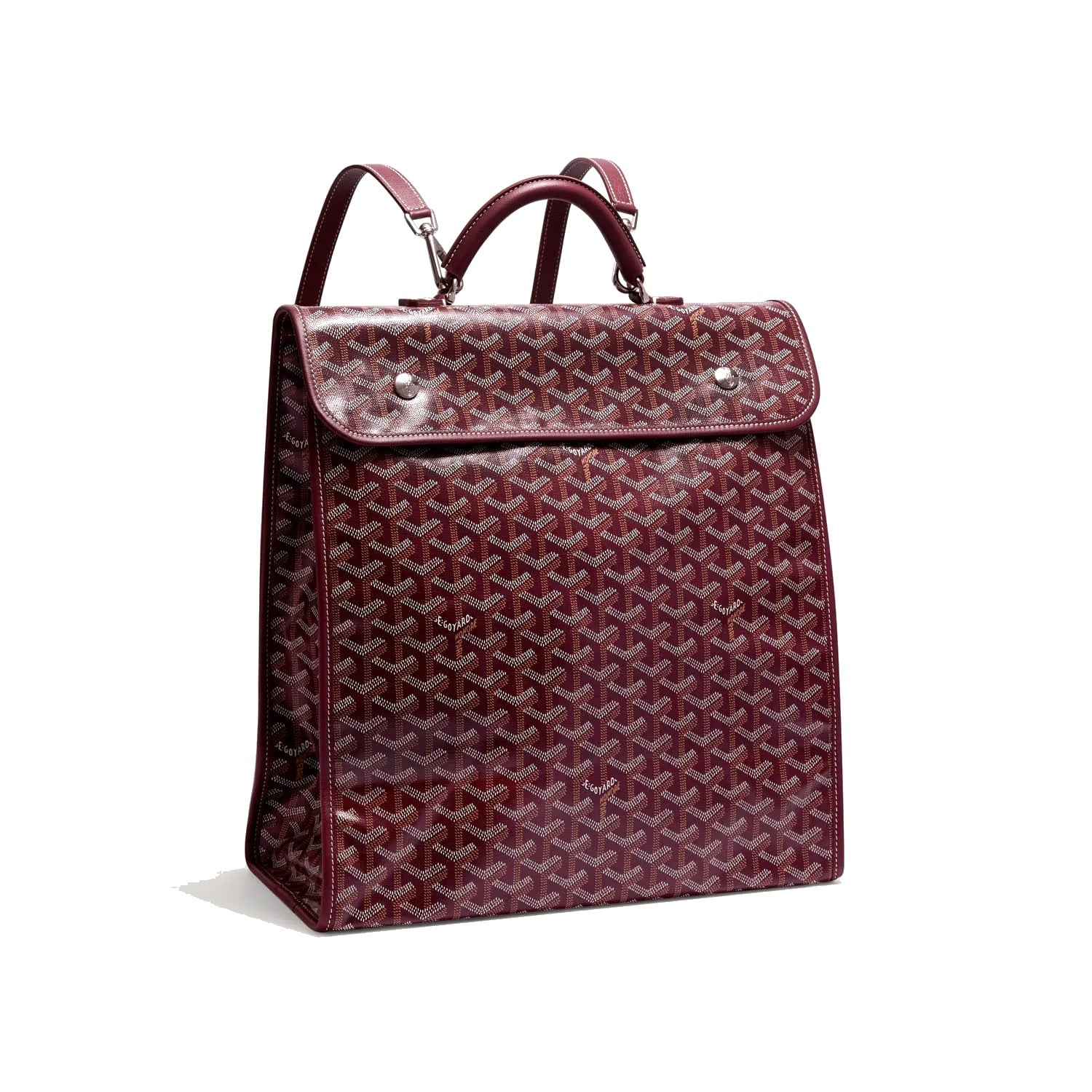 Travel Canvas Backpack - Burgundy