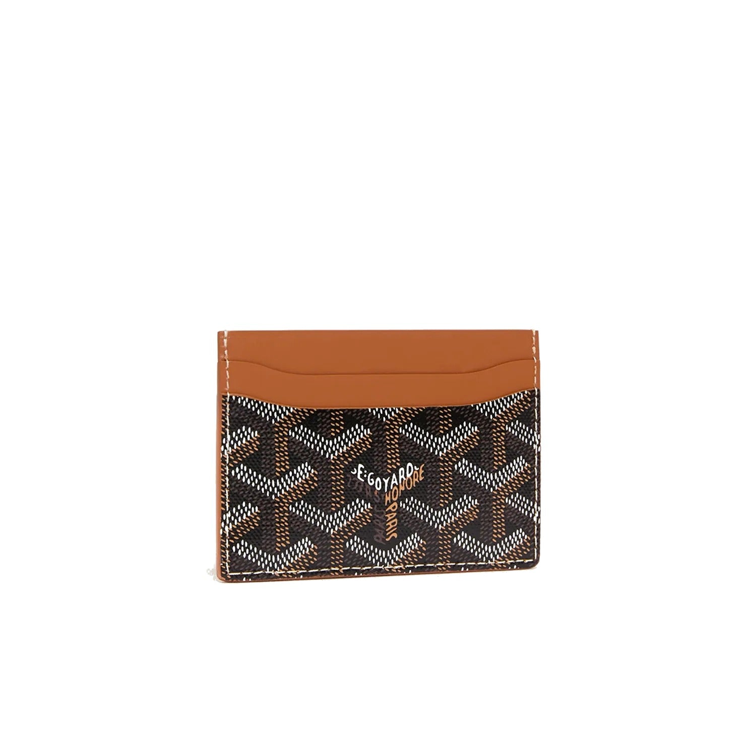 Classic Bi-Fold Card Holder - Black & Tan