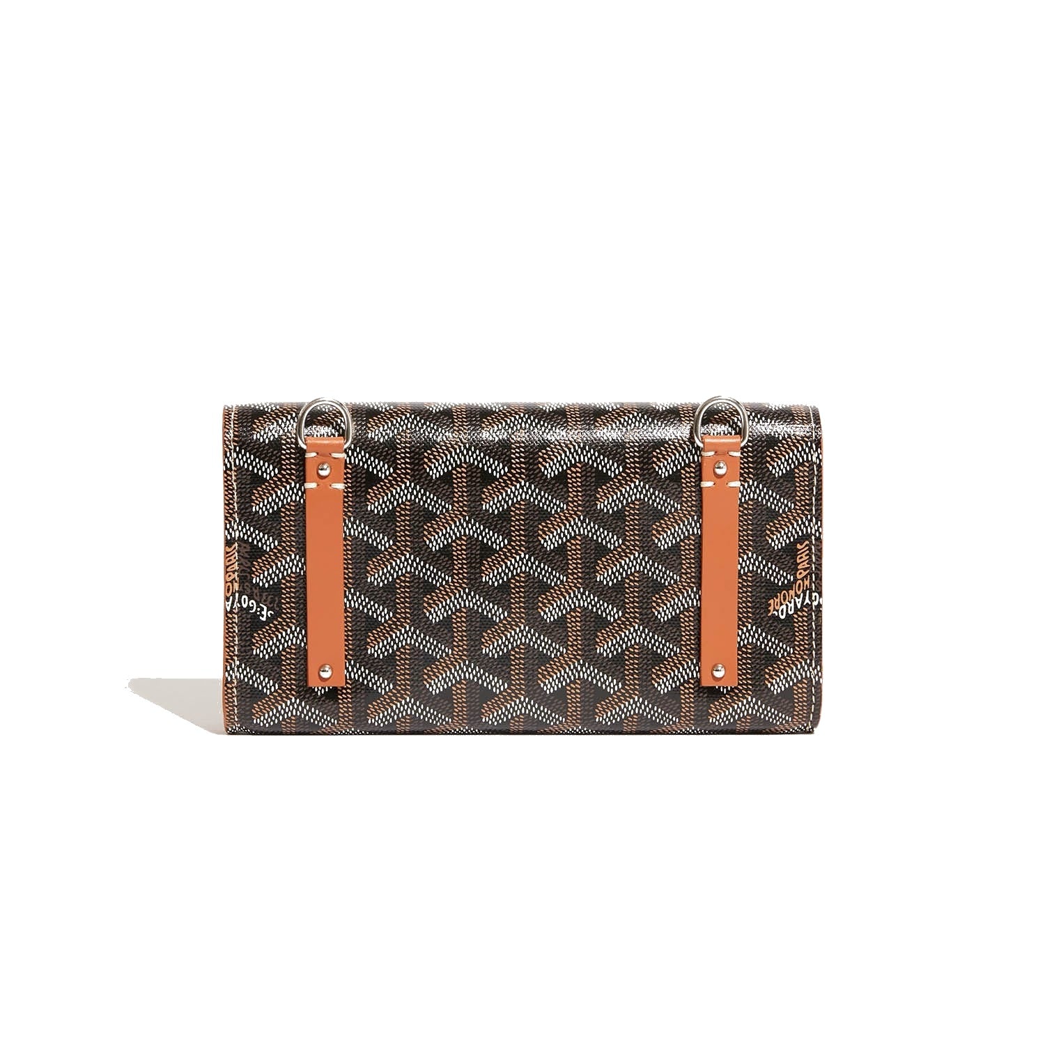Mini Evening Clutch Case - Black & Tan - 7