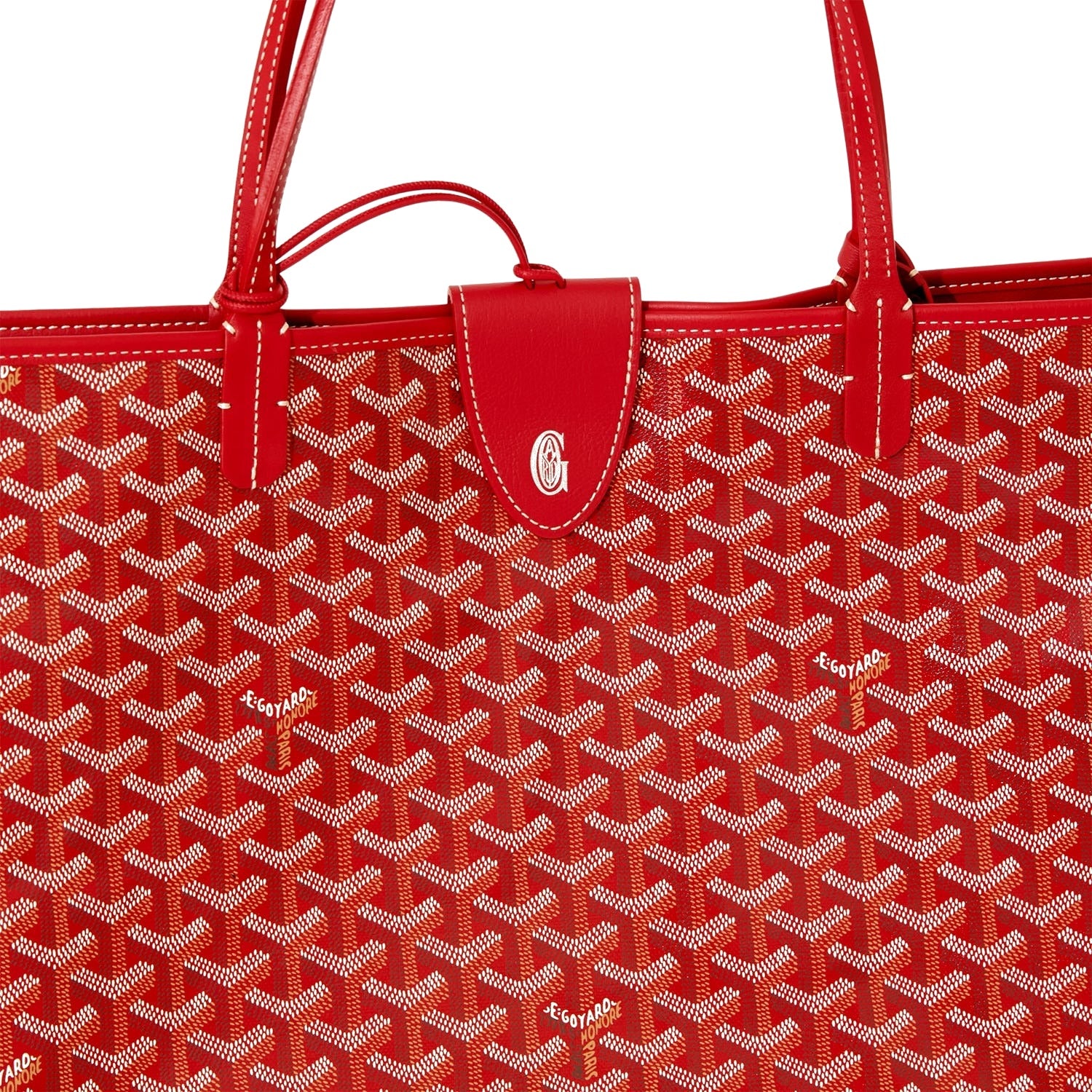 Reversible Leather Tote Bag - Large - Red - 14