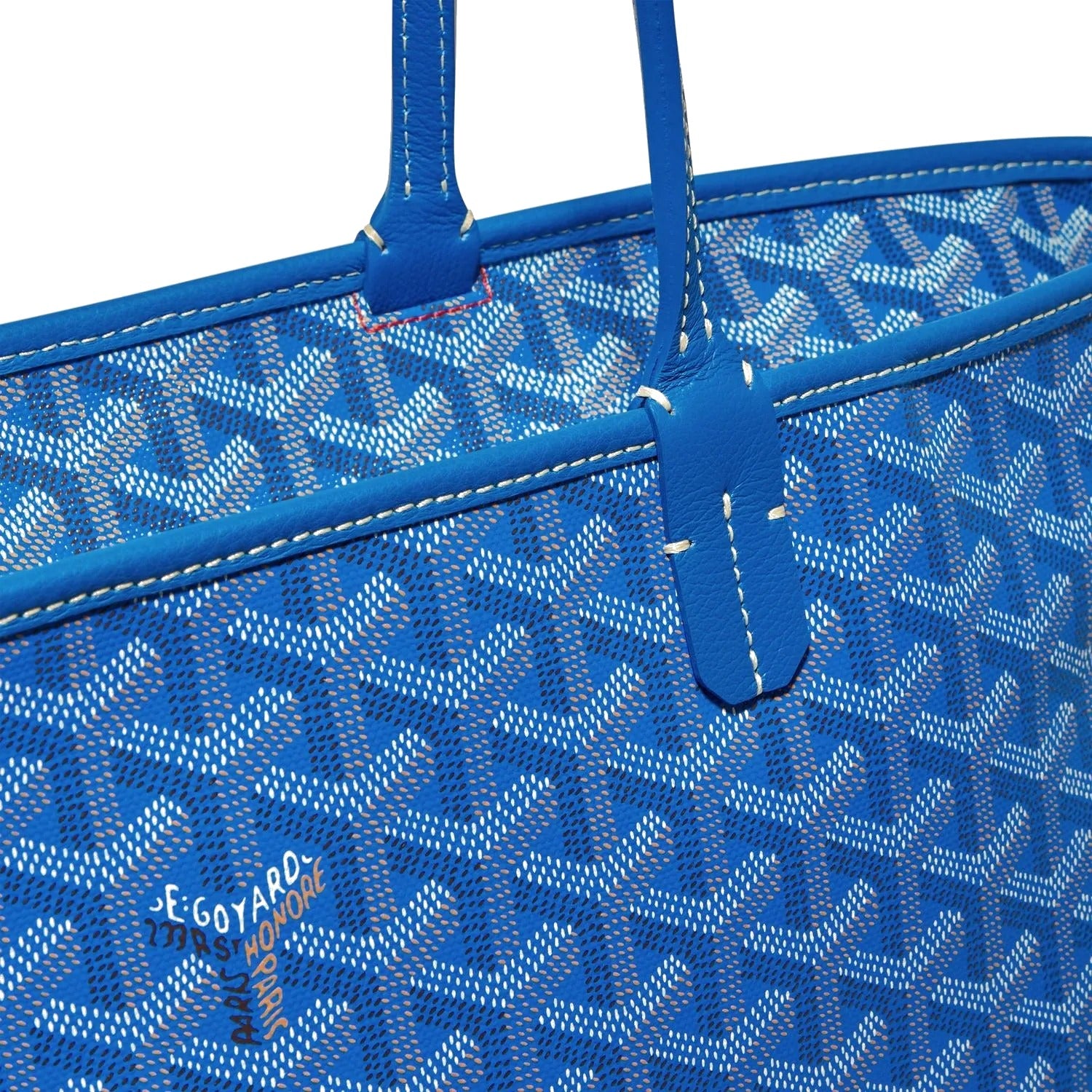 Zippered Canvas Tote - Medium - Sky Blue - 27