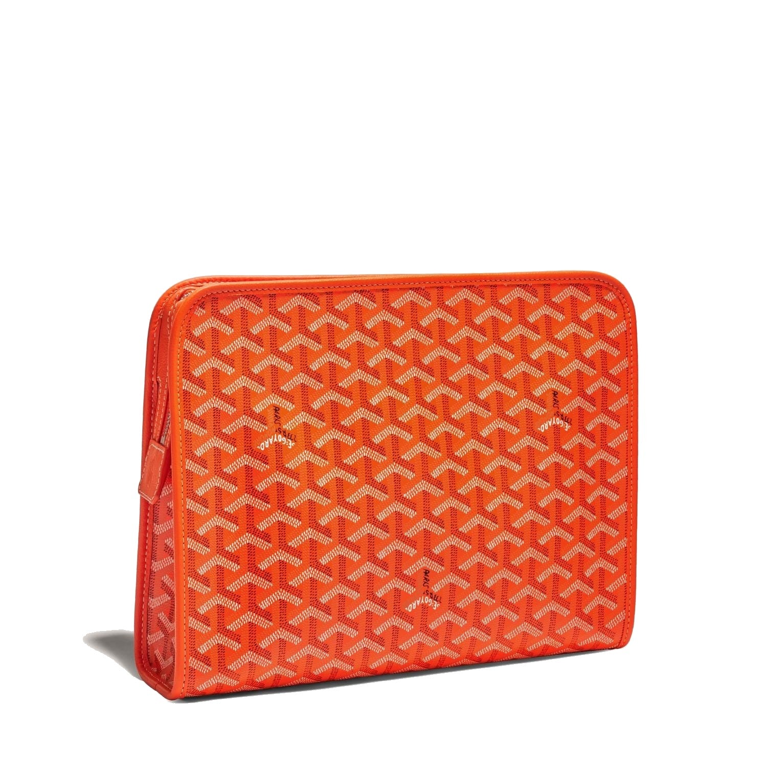 Canvas Toiletry Bag - Large - Orange - 14