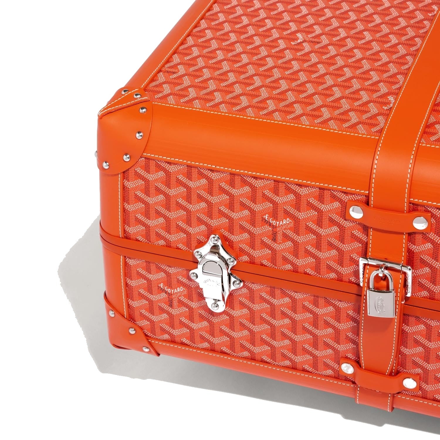 Canvas Rolling Trolley Suitcase - Cabin - Orange - 22