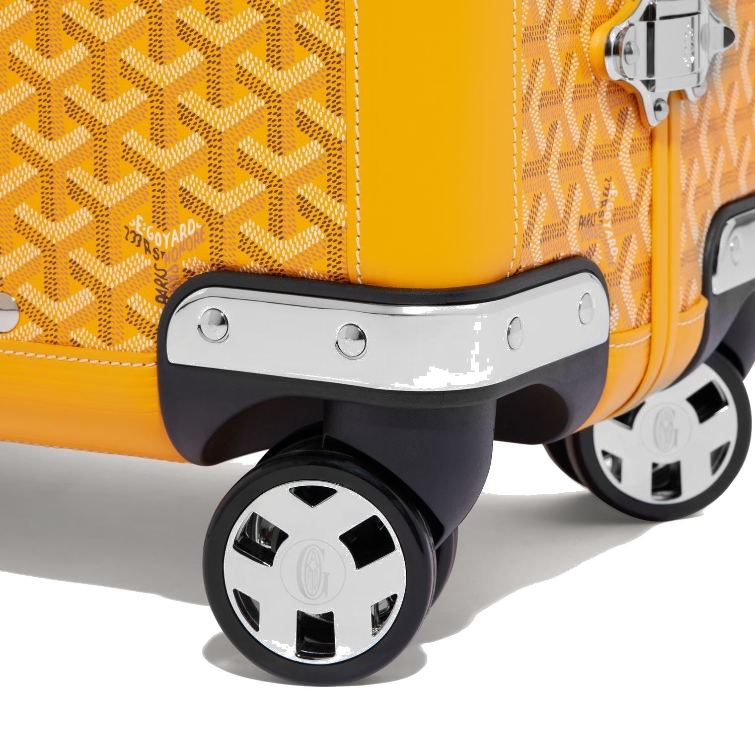 Canvas Rolling Trolley Suitcase - Cabin - Yellow - 29