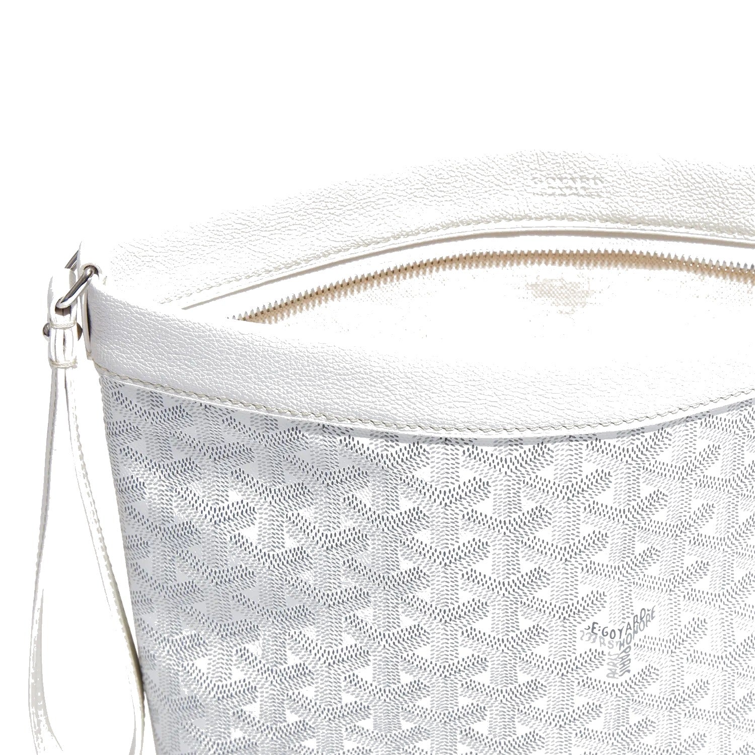 Compact Leather Everyday Pouch - White - 40