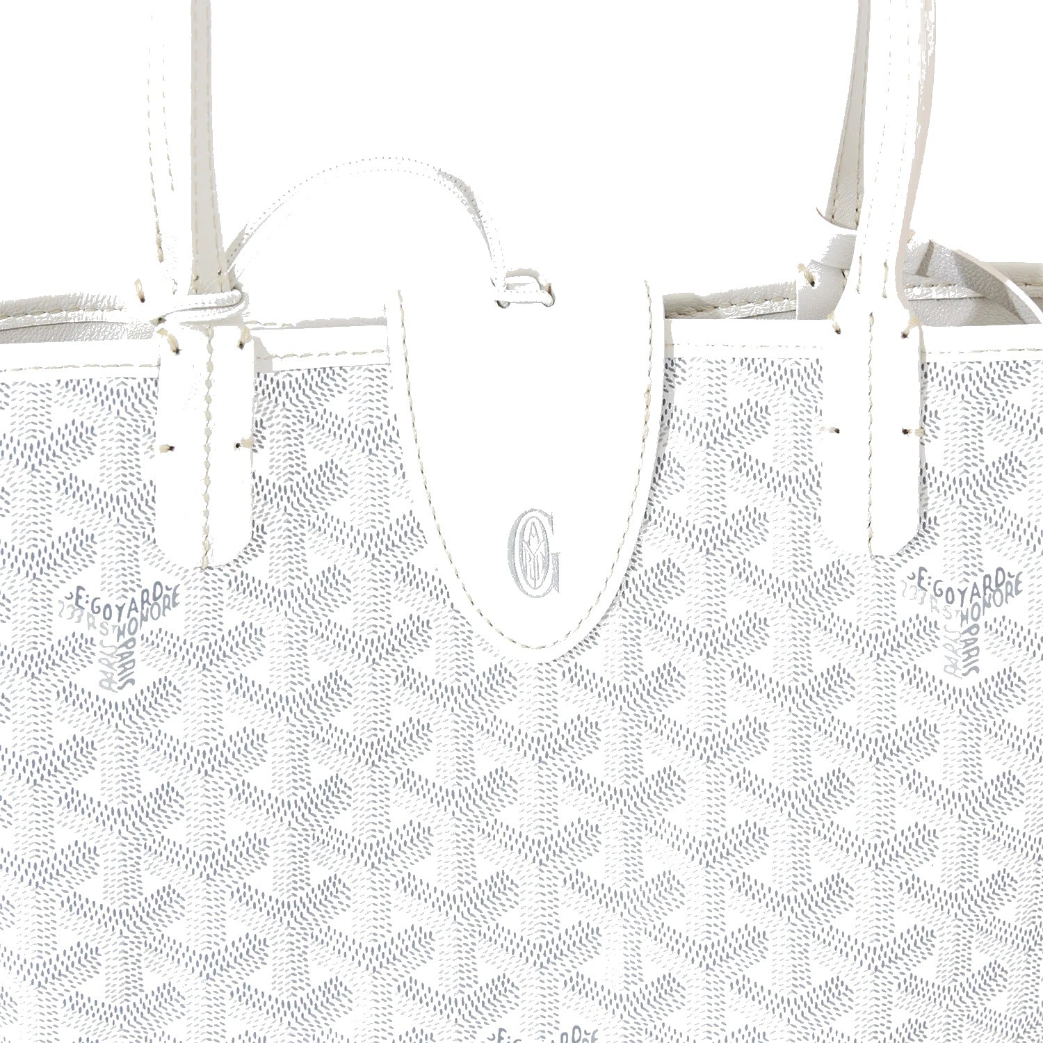 Reversible Leather Mini Tote - White - 49