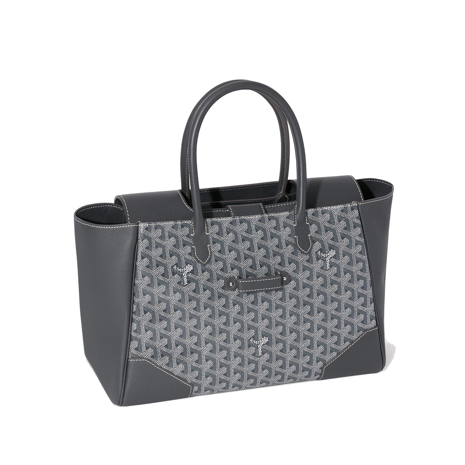 Structured Convertible Tote Bag - Grey - 75
