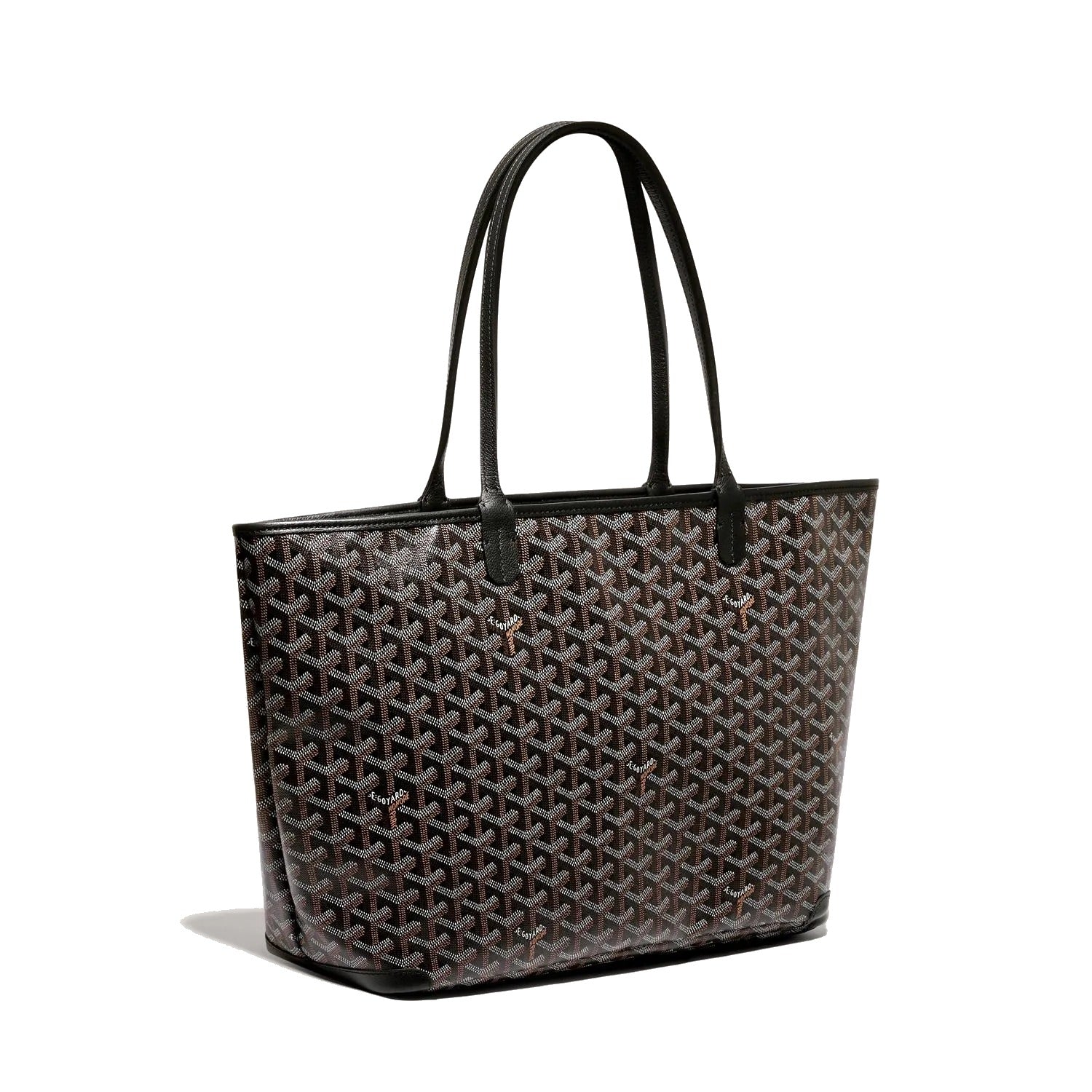 Zippered Canvas Tote - Medium - Black