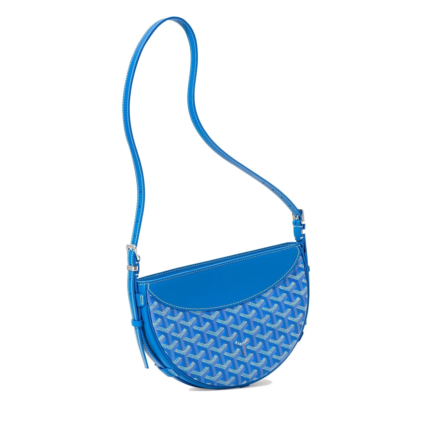 Crescent Shoulder Bag - Sky Blue - 27