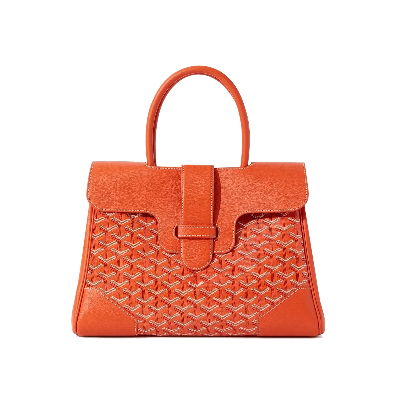 Structured Convertible Tote Bag - Orange - 23