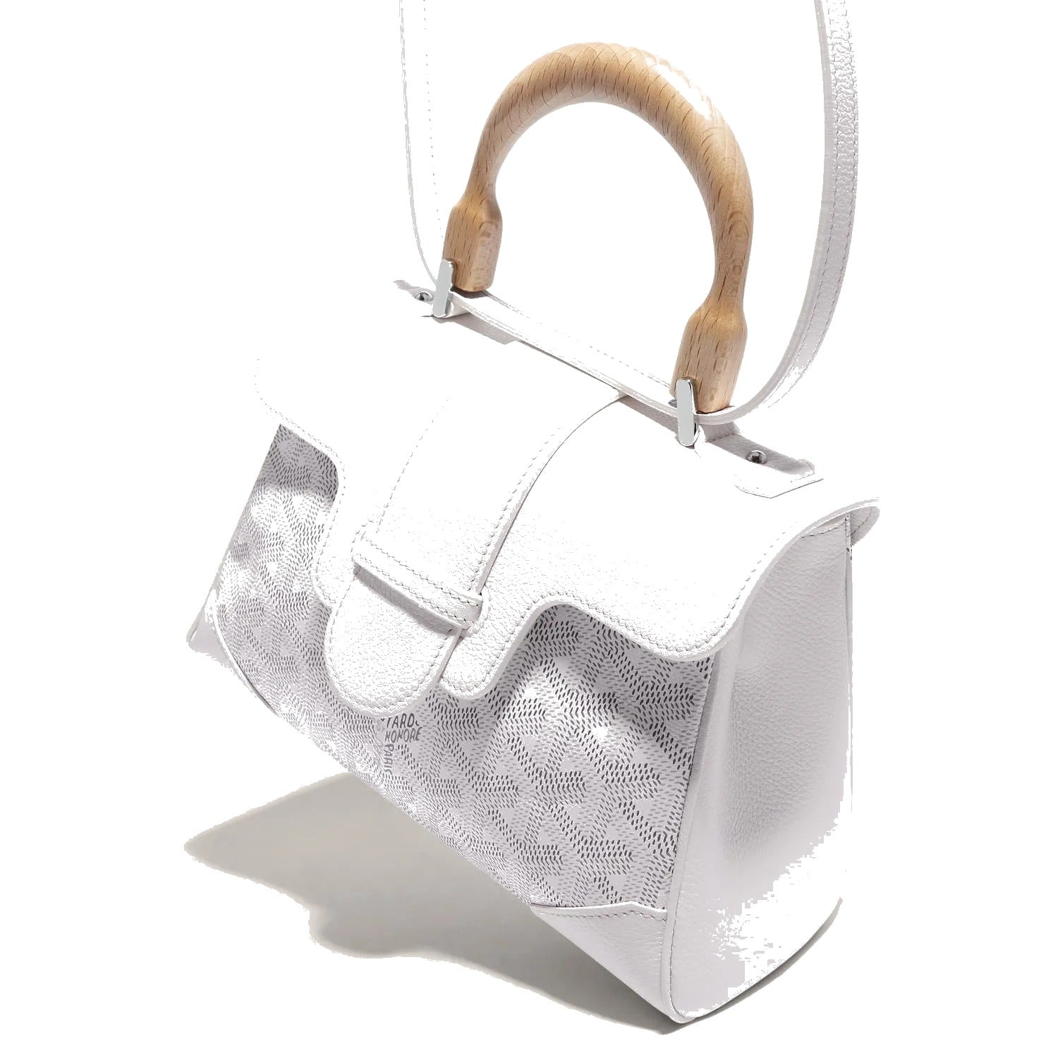 Soft Leather Mini Crossbody Bag - White - 49