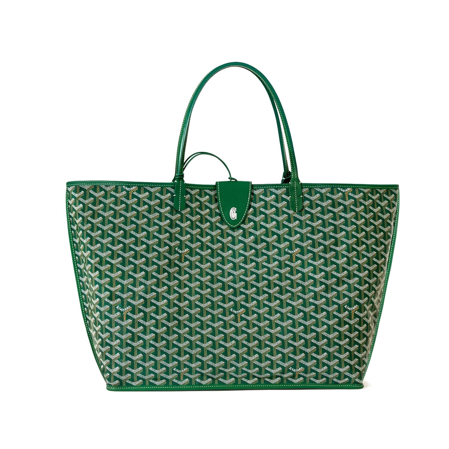Reversible Leather Tote Bag - Large - Green - 28