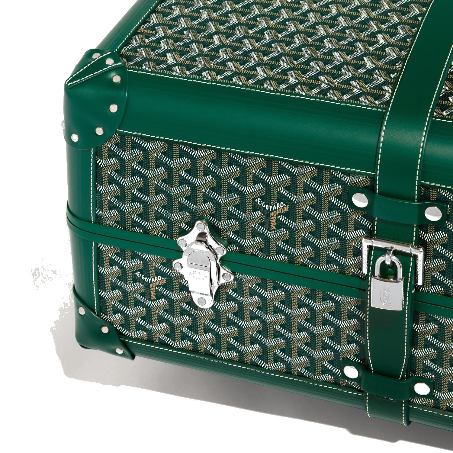 Canvas Rolling Trolley Suitcase - Cabin - Green - 34