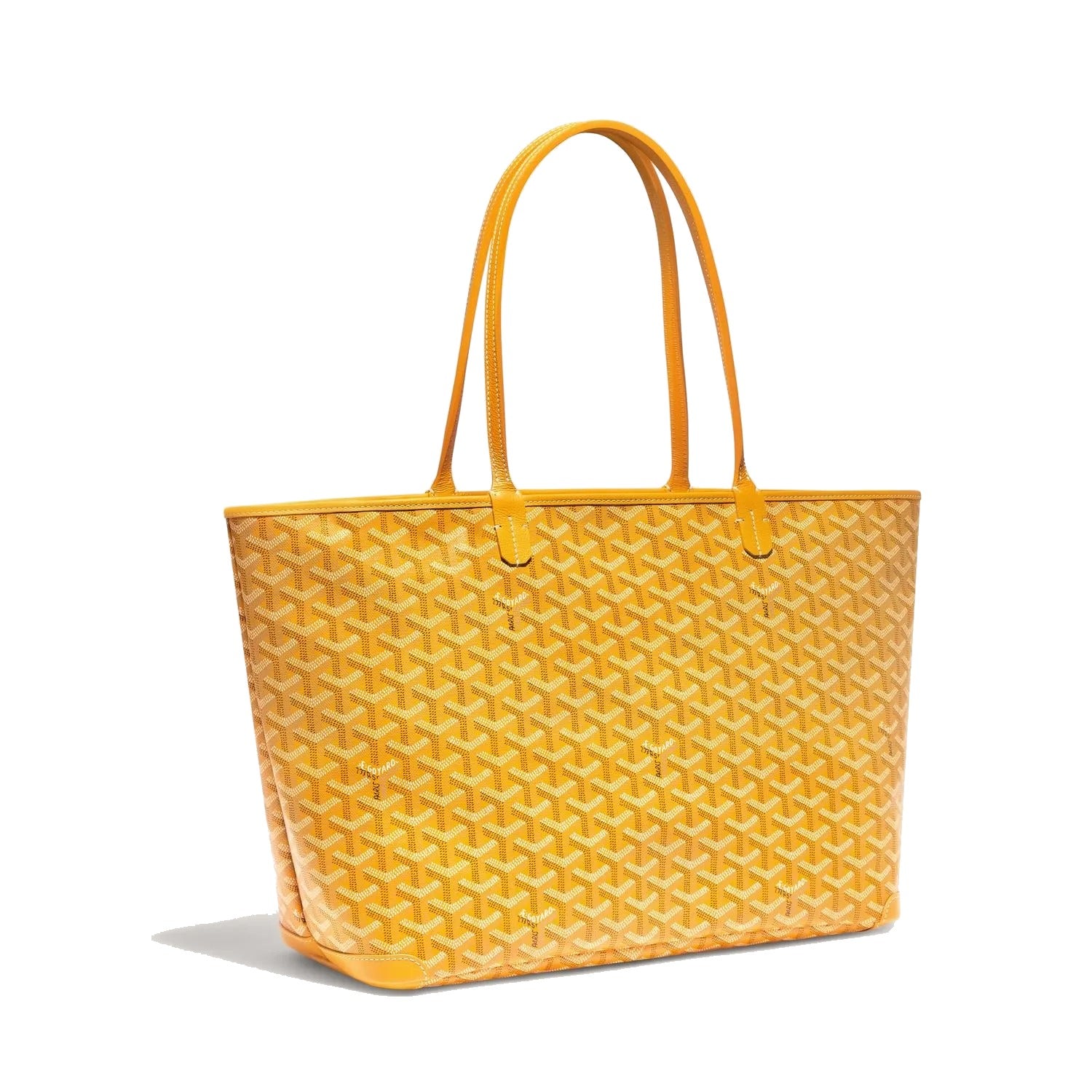 Zippered Canvas Tote - Medium - Yellow