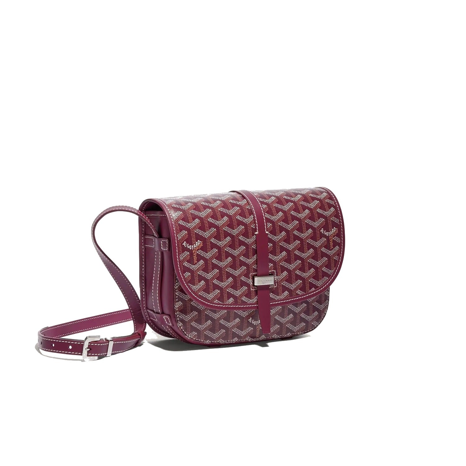 Canvas Crossbody Messenger - Small - Burgundy