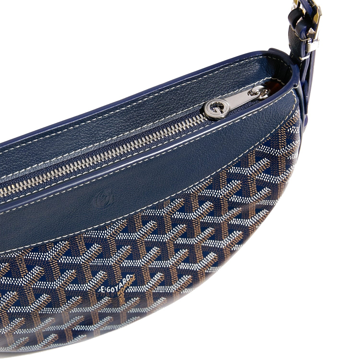 Crescent Shoulder Bag - Navy Blue - 32