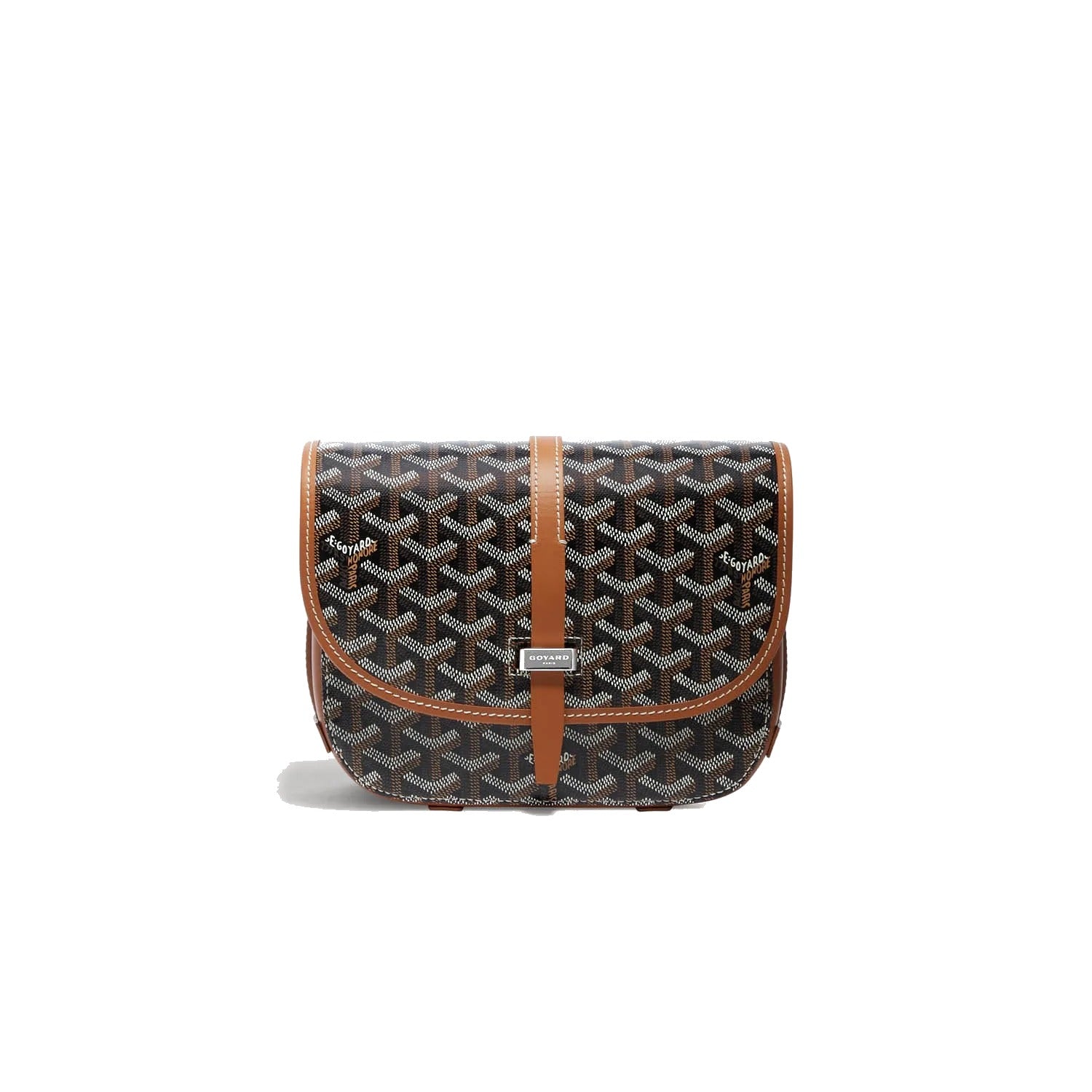 Canvas Crossbody Messenger - Small - Black & Tan - 7