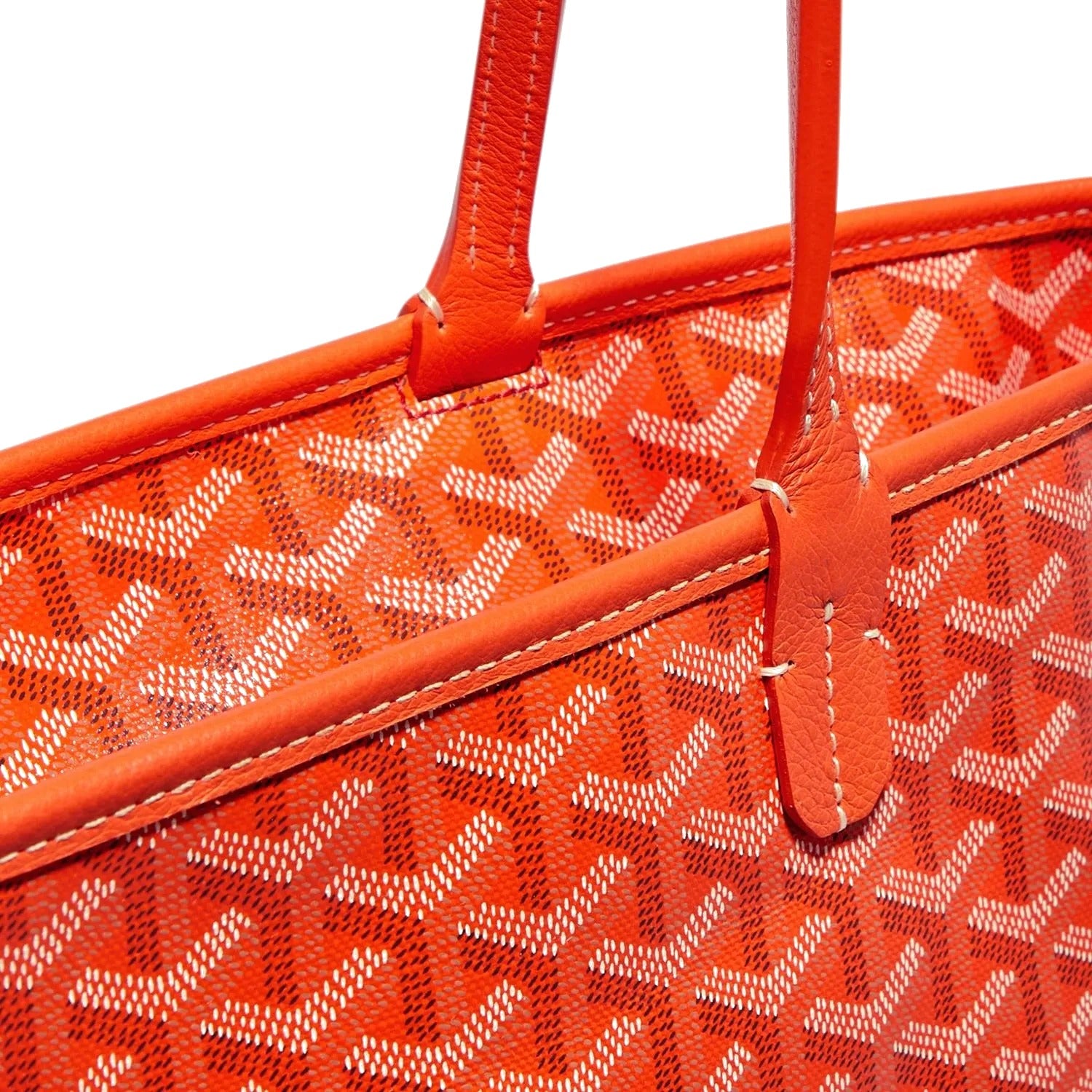 Zippered Canvas Tote - Small - Orange - 15