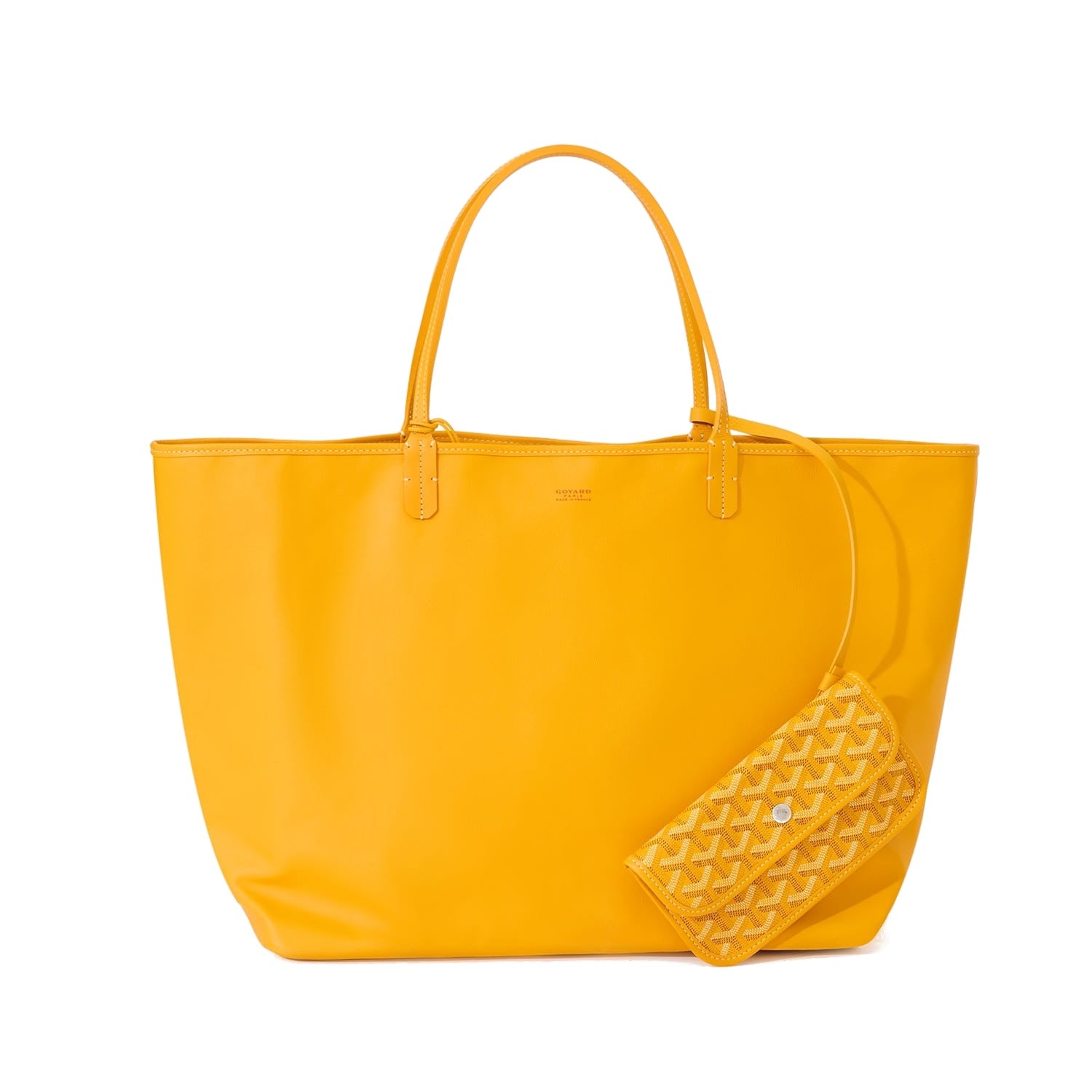 Reversible Leather Tote Bag - Large - Yellow - 22