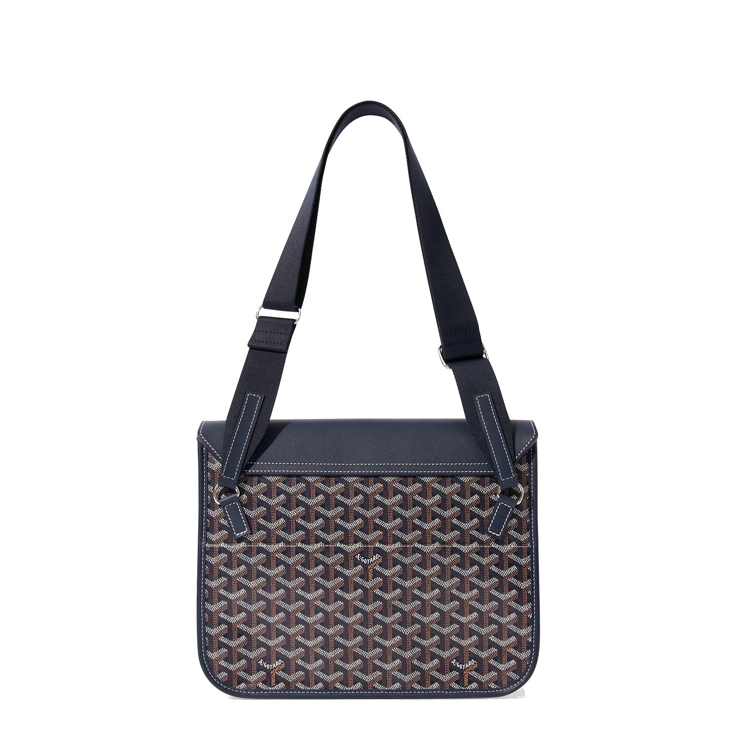 Sporty Messenger Crossbody - Medium - Navy Blue - 18