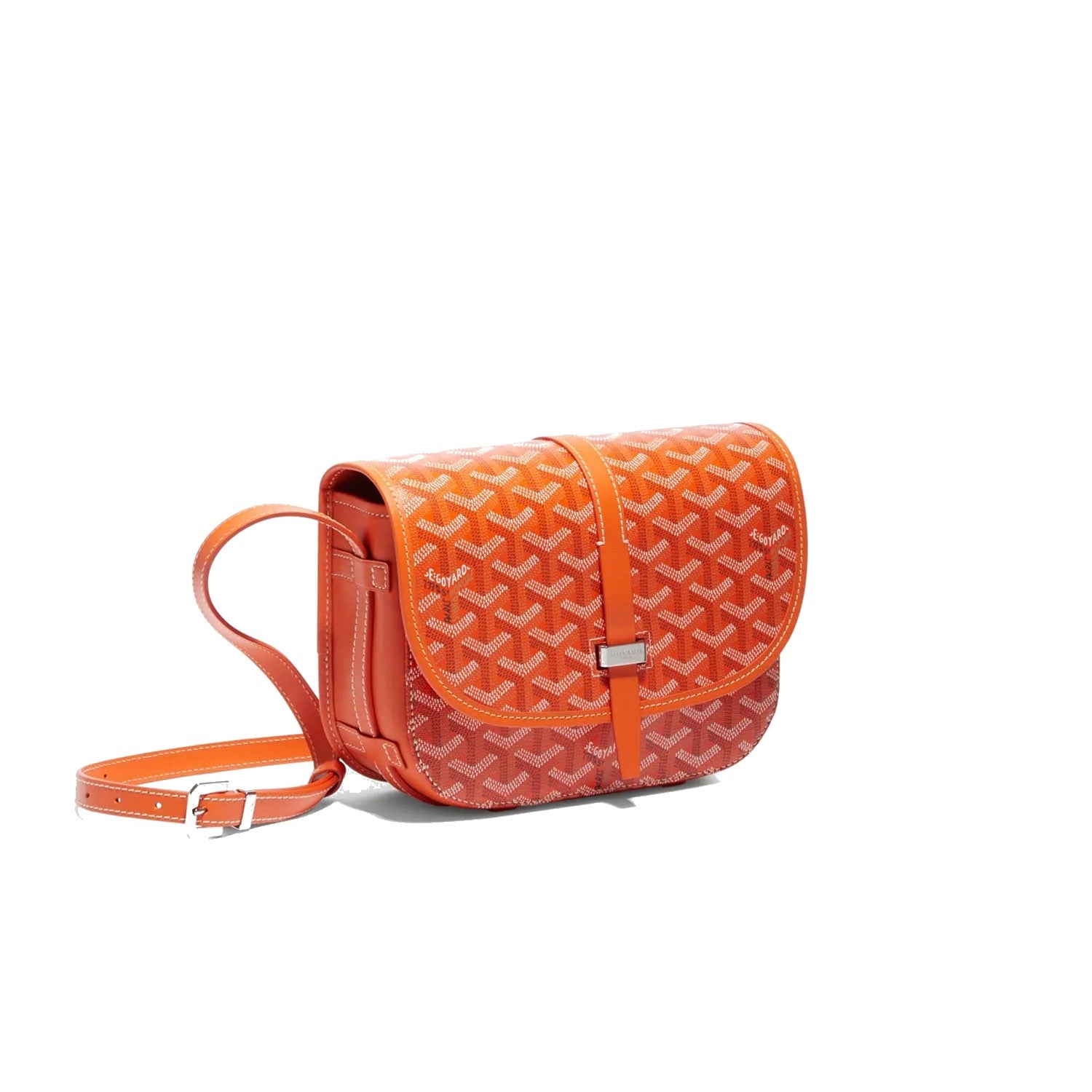 Canvas Crossbody Messenger - Small - Orange