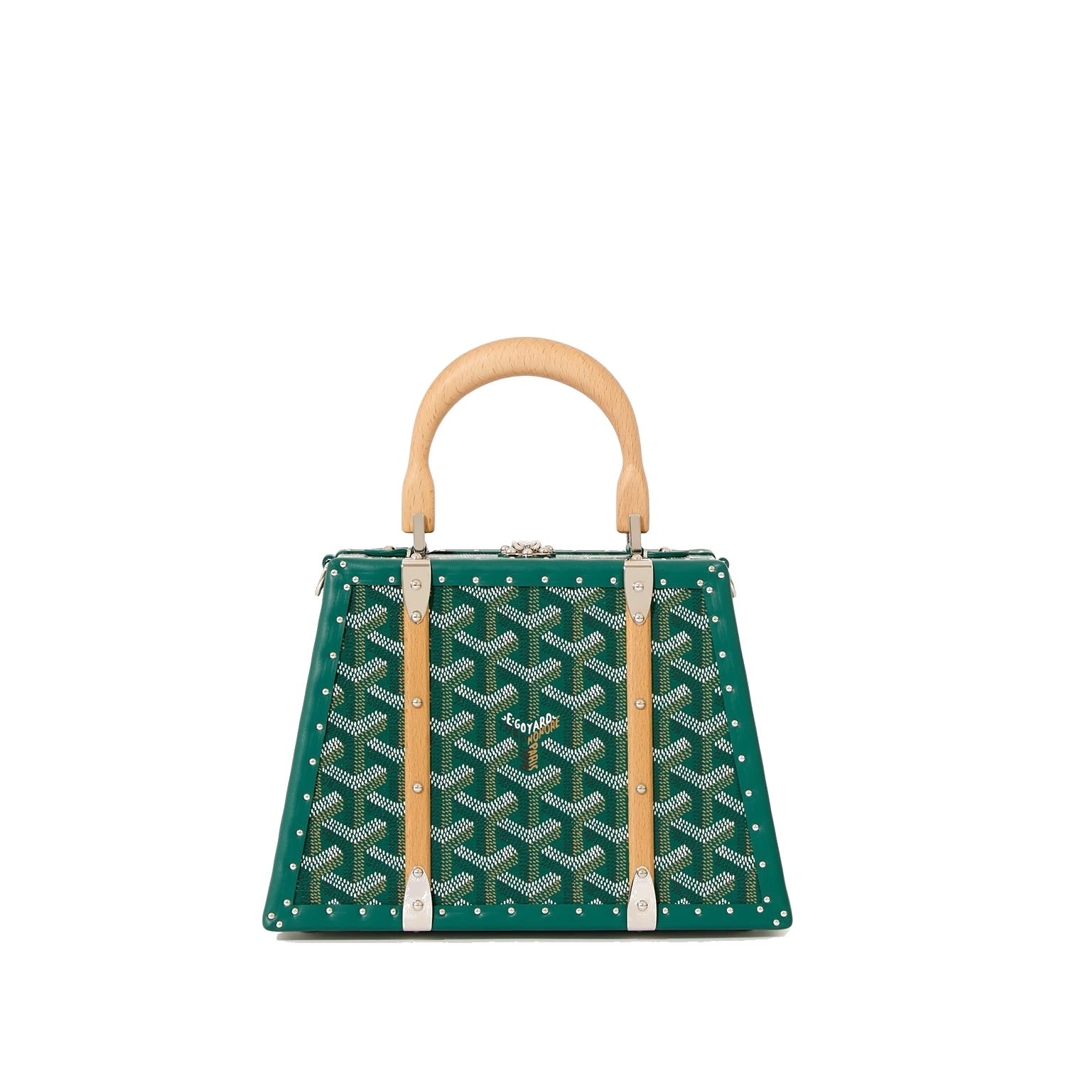 Mini Structured Trunk Crossbody - Green - 12