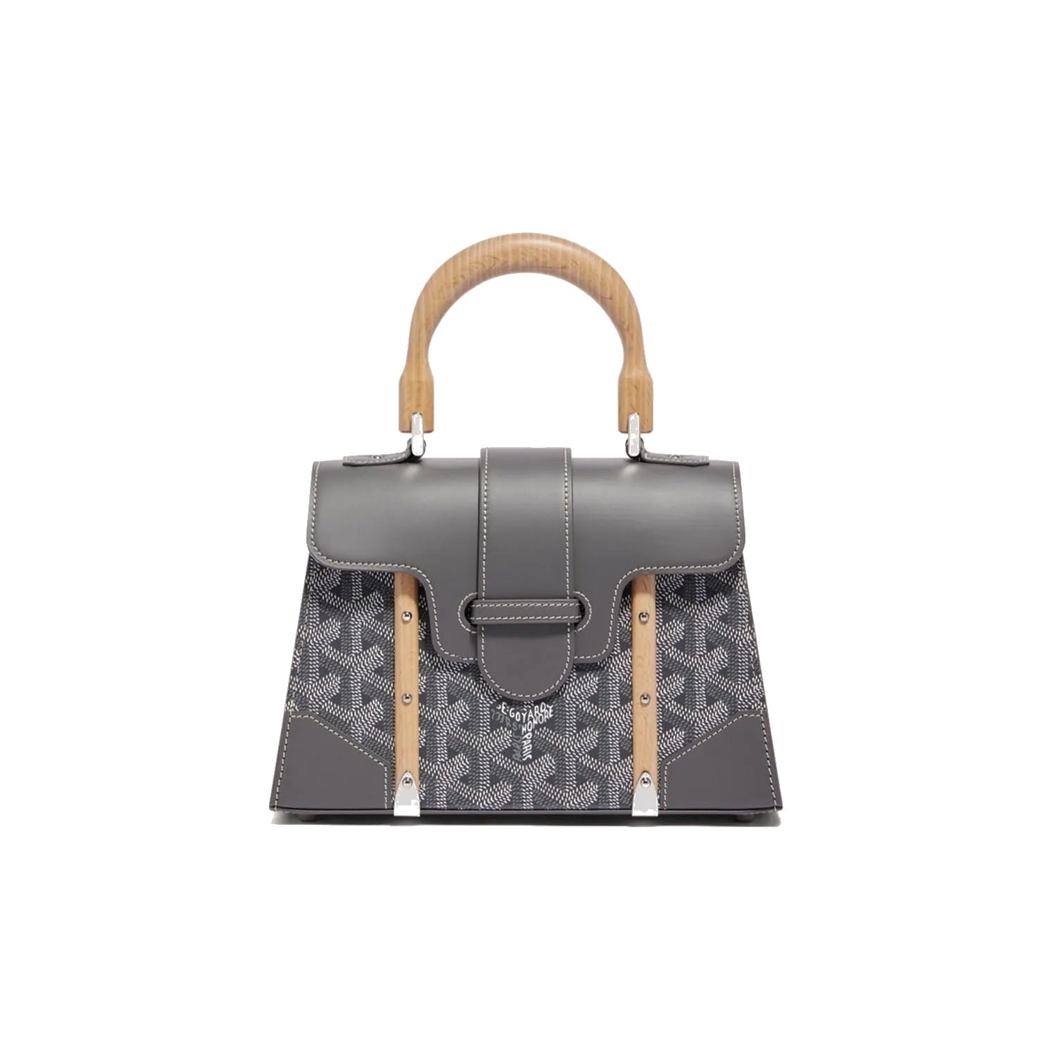 Structured Mini Top-Handle Bag - Grey - 52