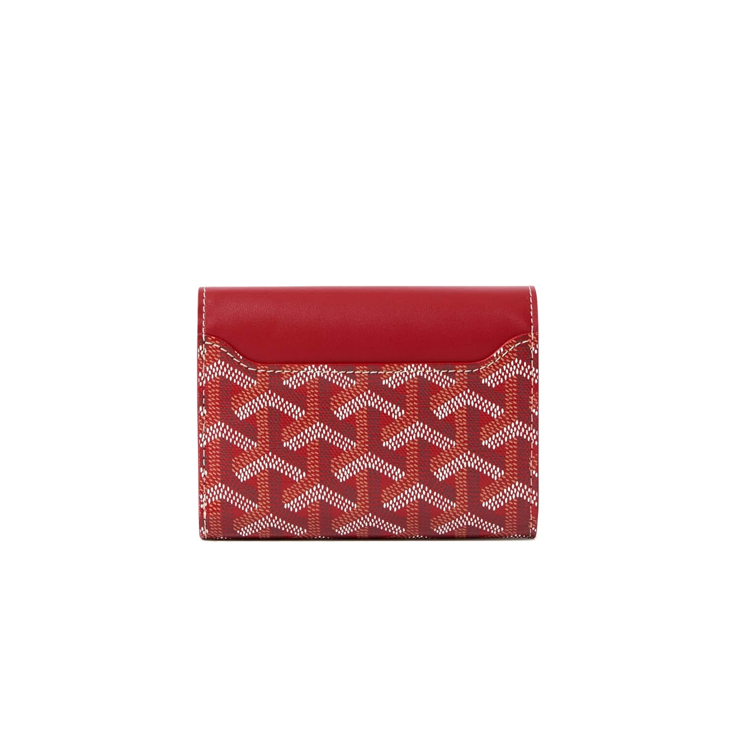 Compact Bi-Fold Wallet with Coin Pocket - Red - 10