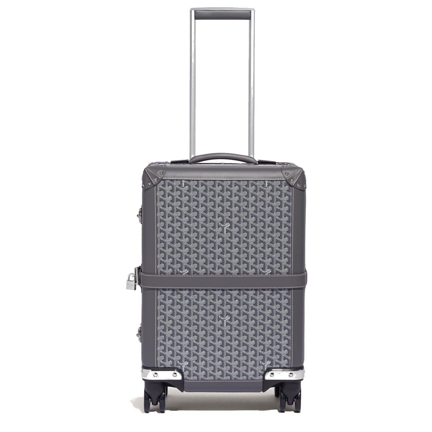 Canvas Rolling Trolley Suitcase - Cabin - Grey - 61