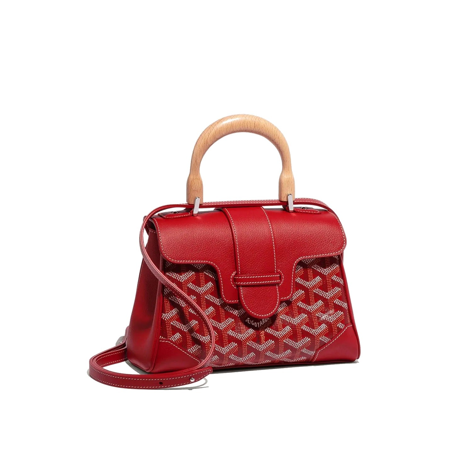 Soft Leather Mini Crossbody Bag - Red
