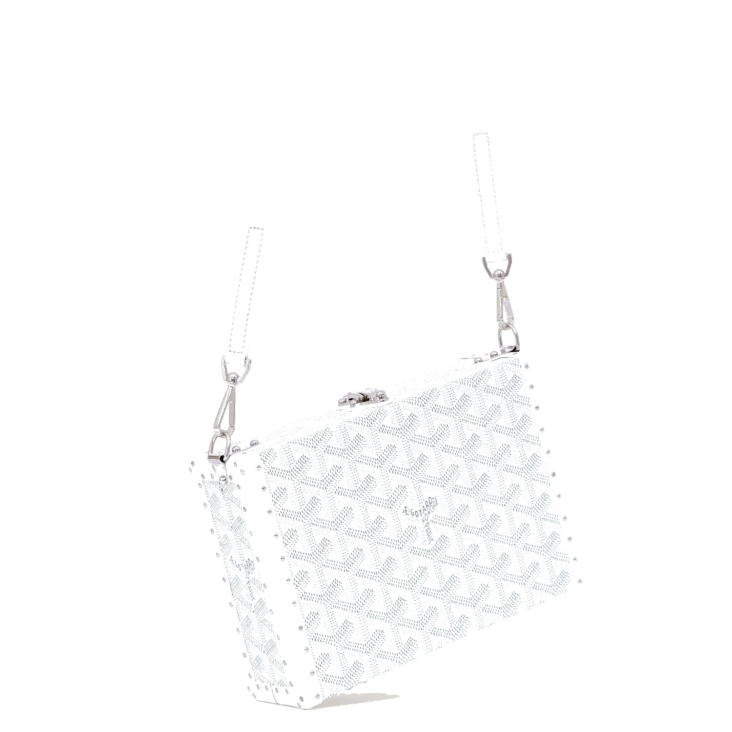 Trunk Crossbody Box Bag - White - 39